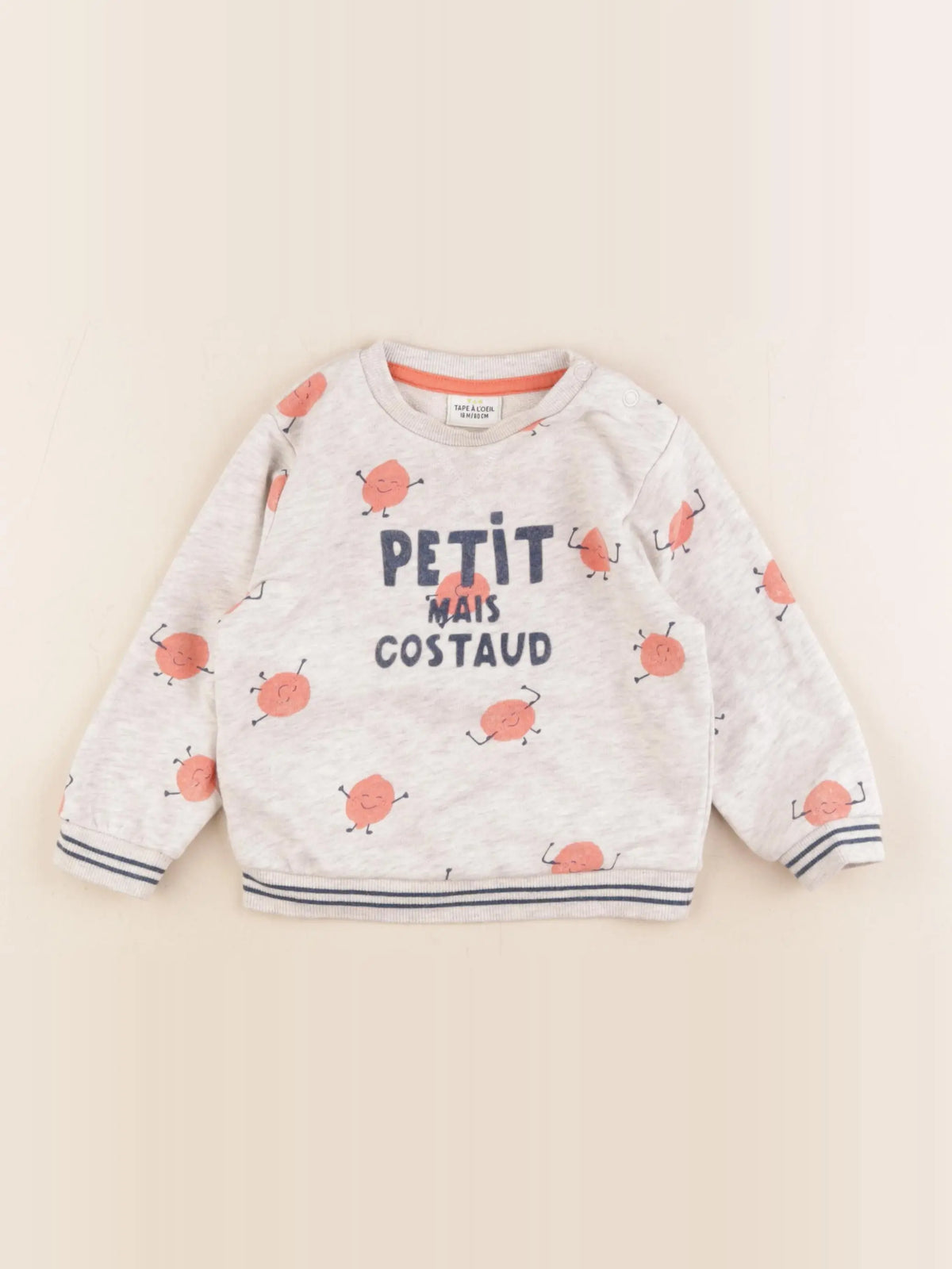 Tape à l'oeil - sweat gris - 18 mois