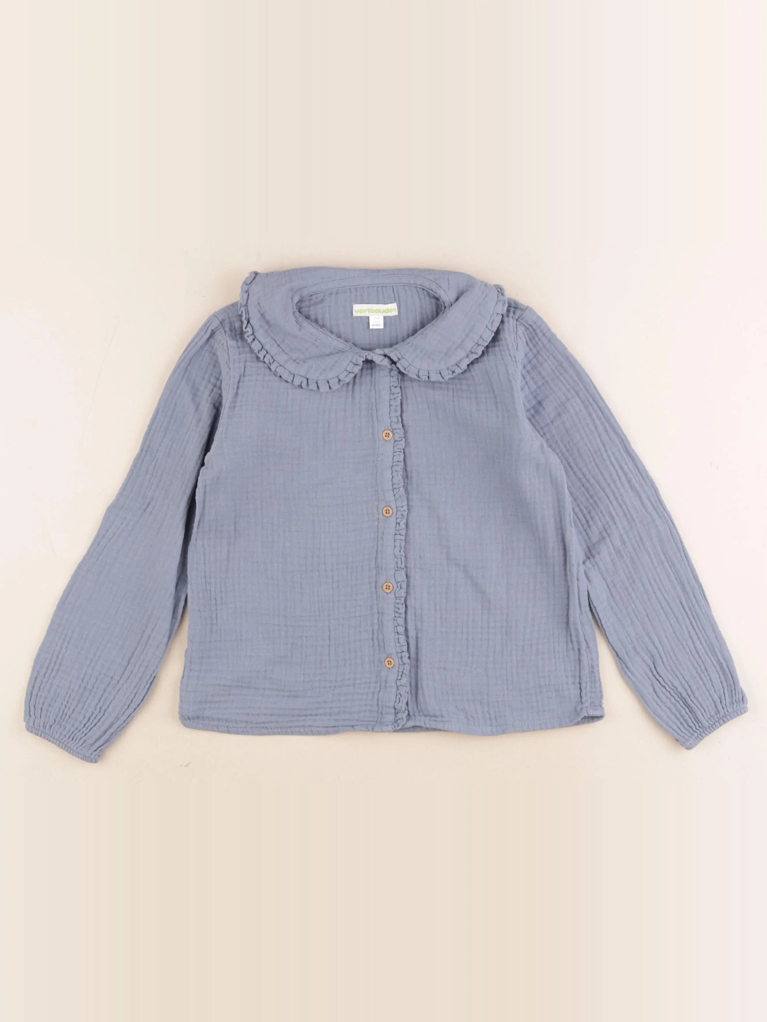 Vertbaudet - blouse bleu - 6 ans