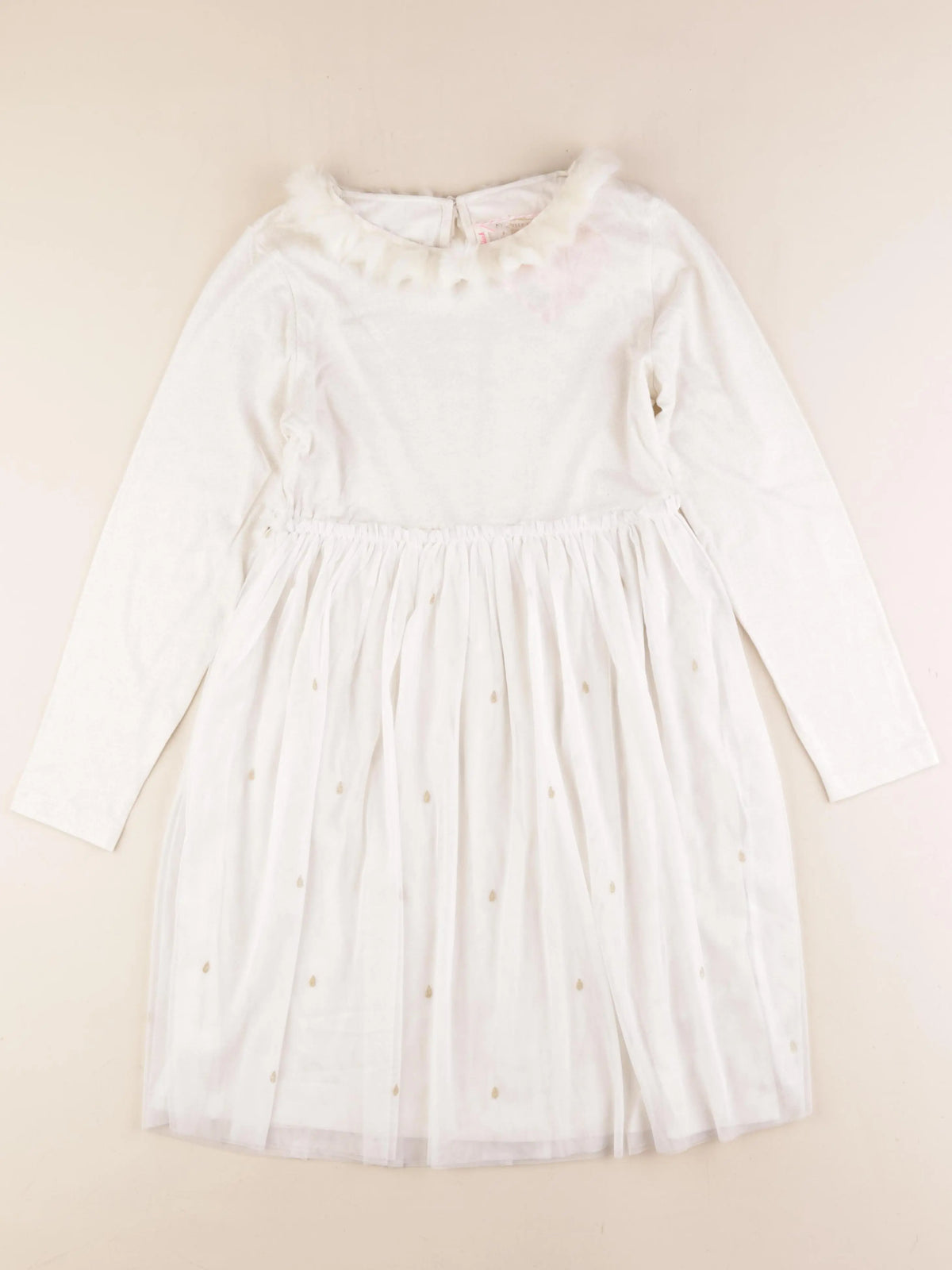 Billie Blush - robe beige, or - 10 ans