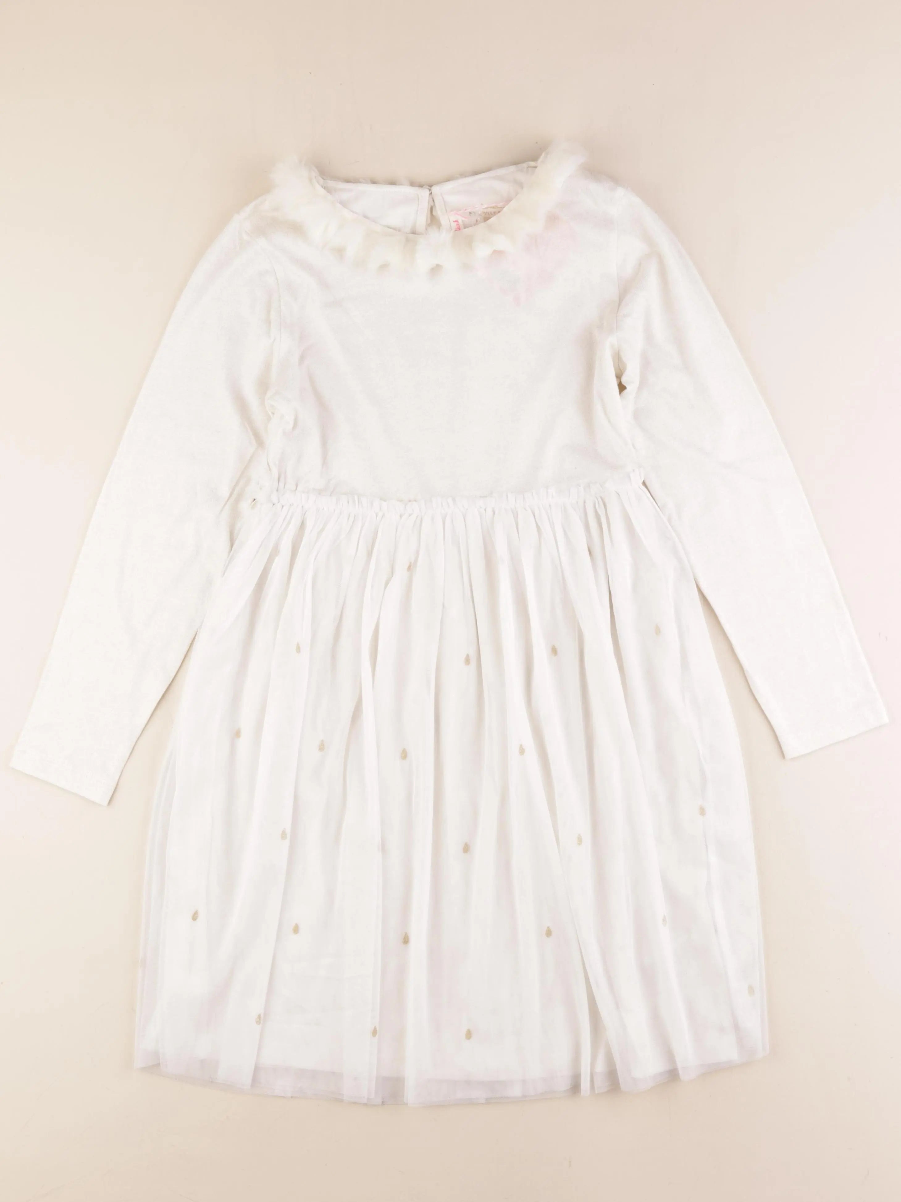 Billie Blush - robe beige, or - 10 ans