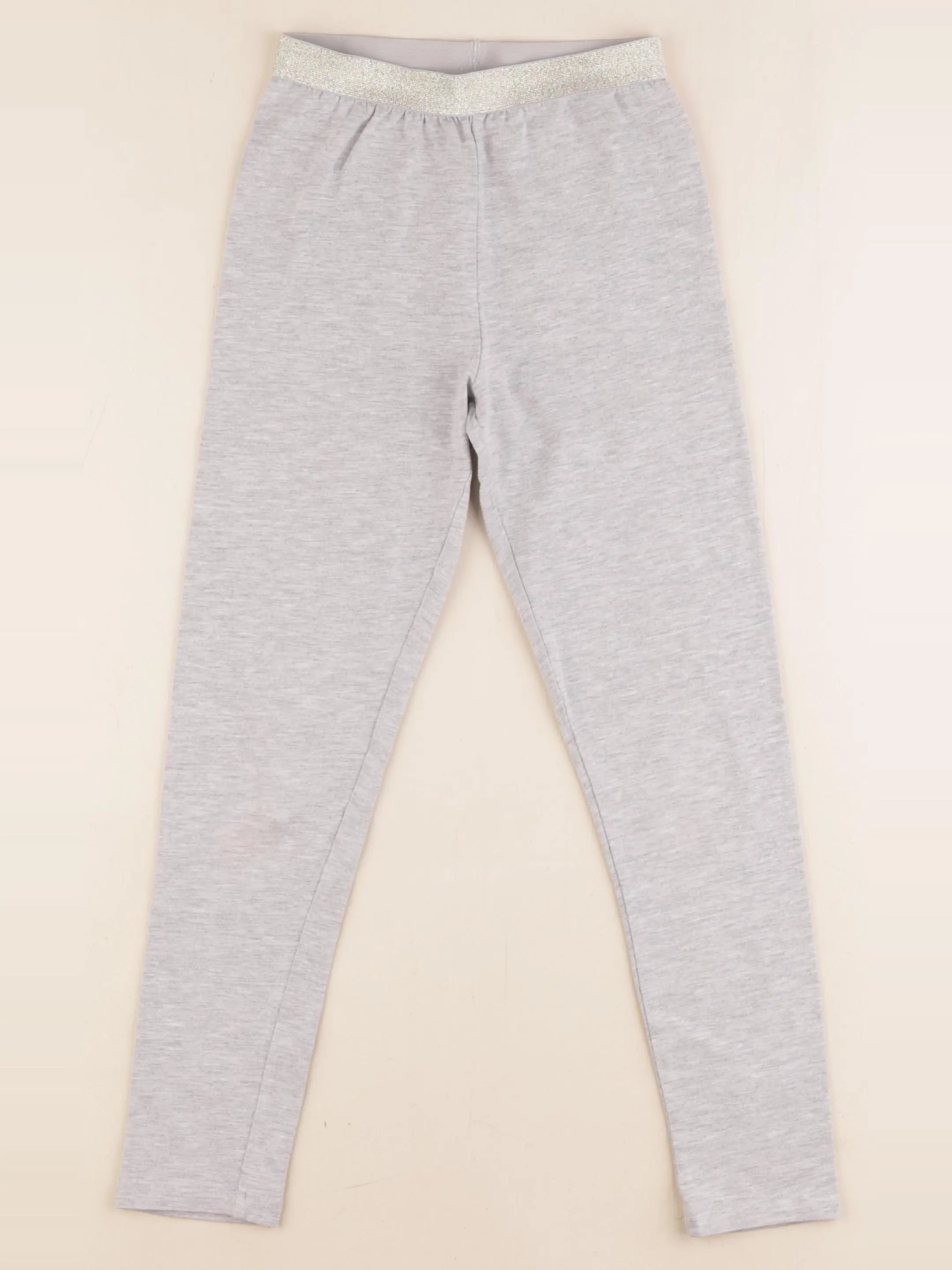 Vertbaudet - legging gris, or - 8 ans
