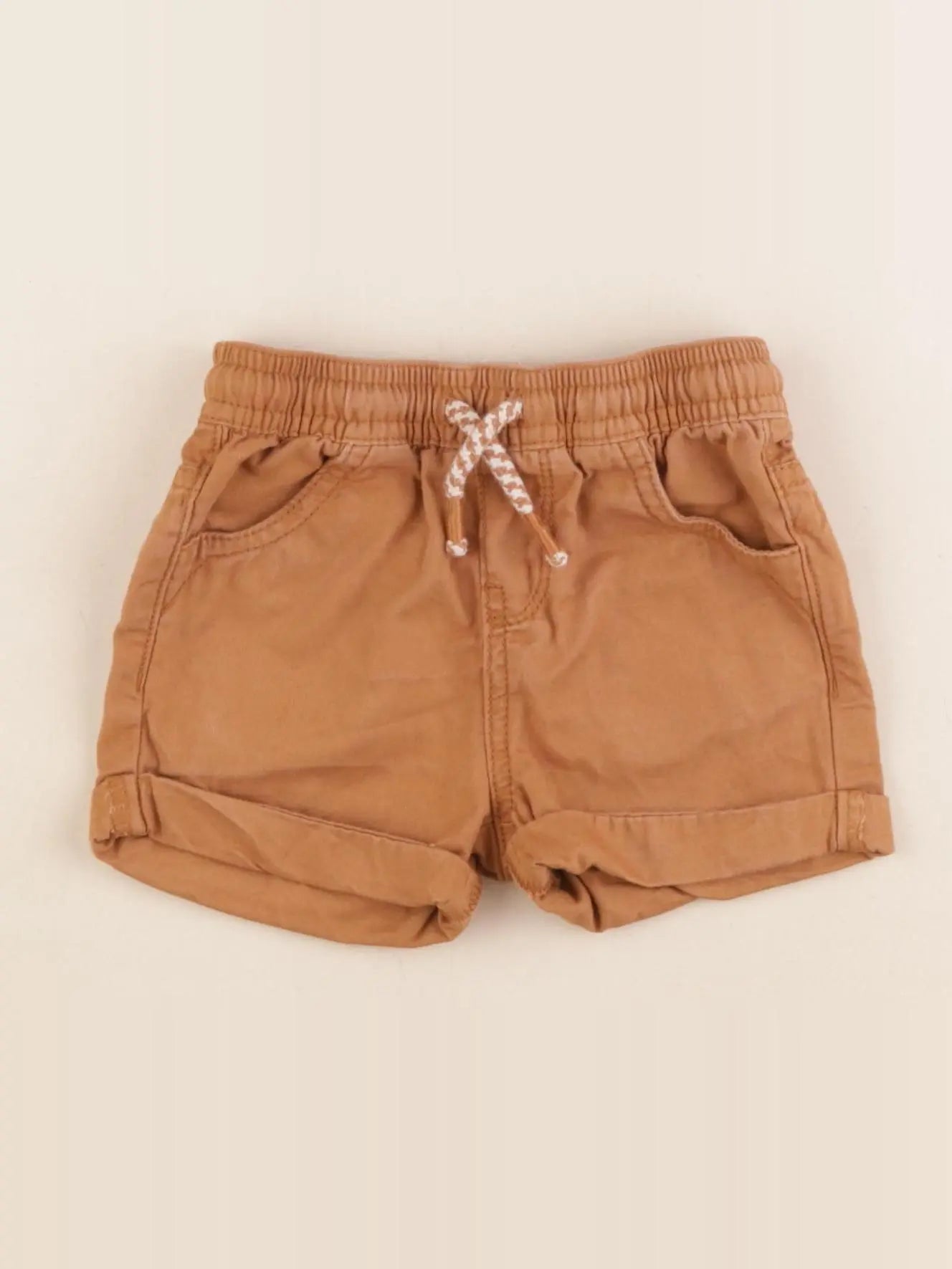 Vertbaudet - short marron - 12 mois