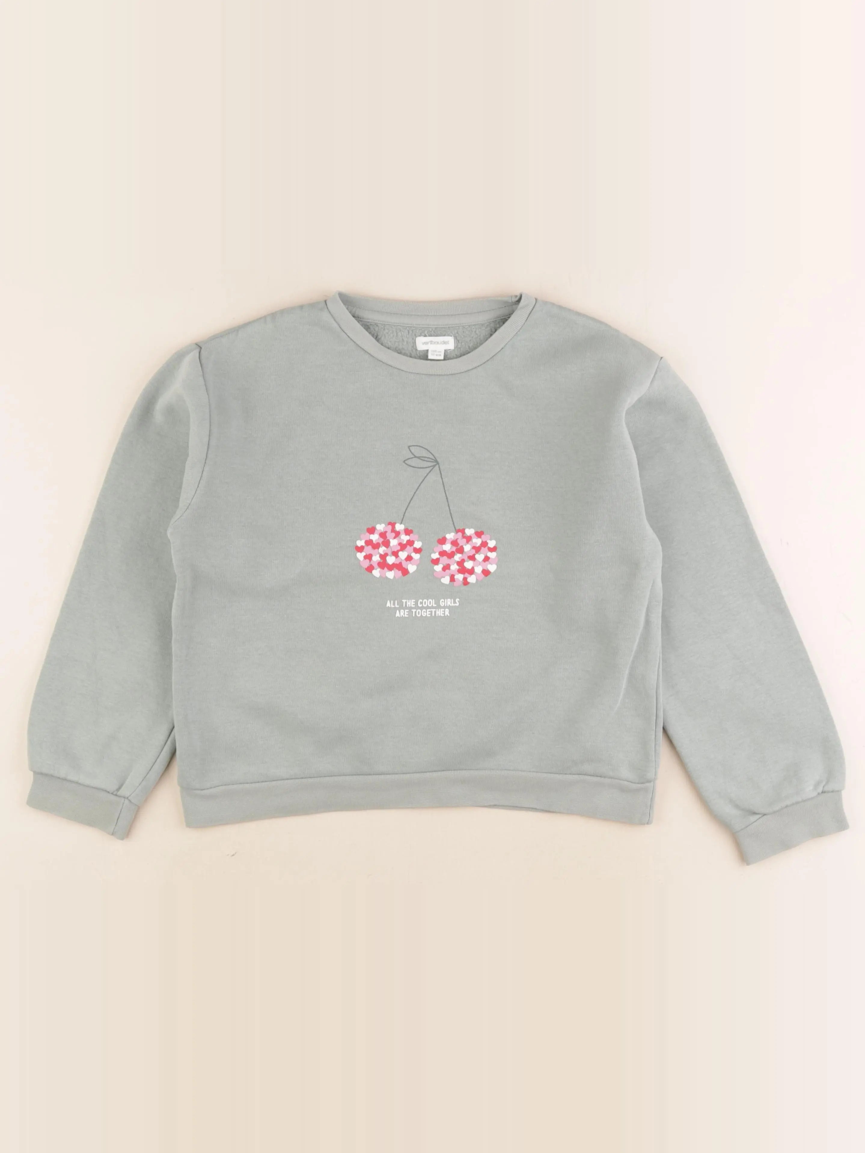 Vertbaudet - sweat vert - 10 ans