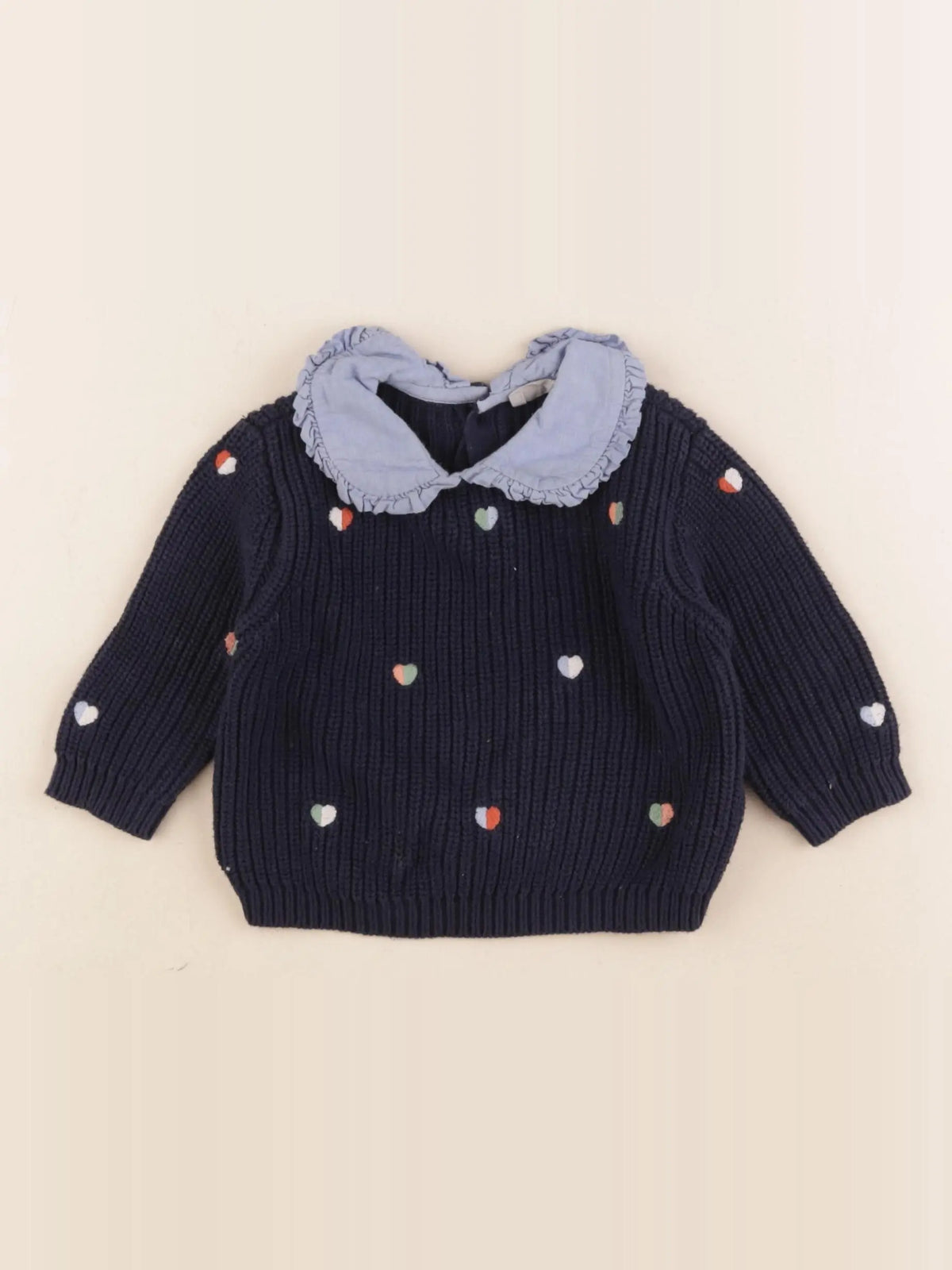 Boutchou - pull bleu - 6 mois