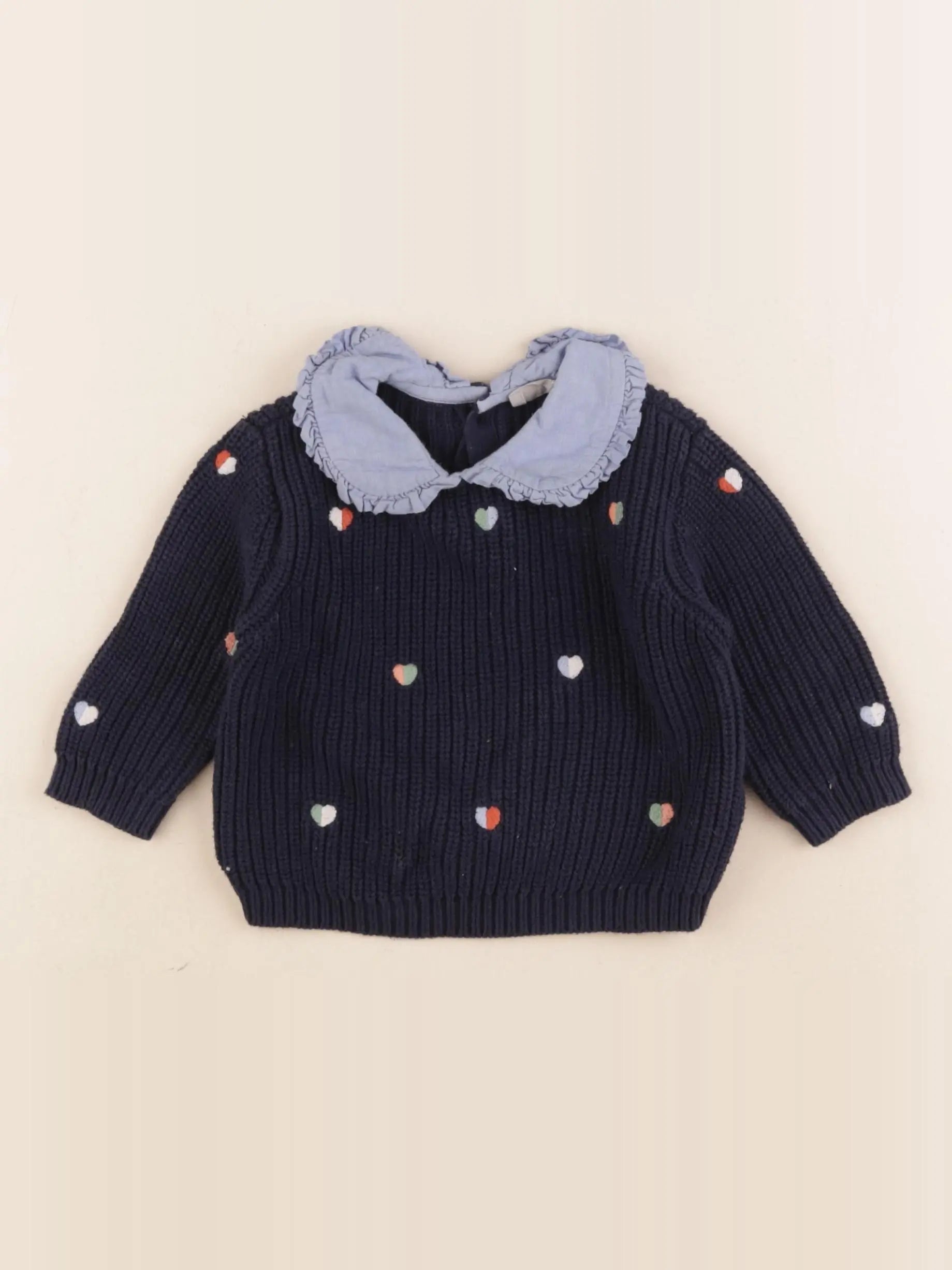 Boutchou - pull bleu - 6 mois