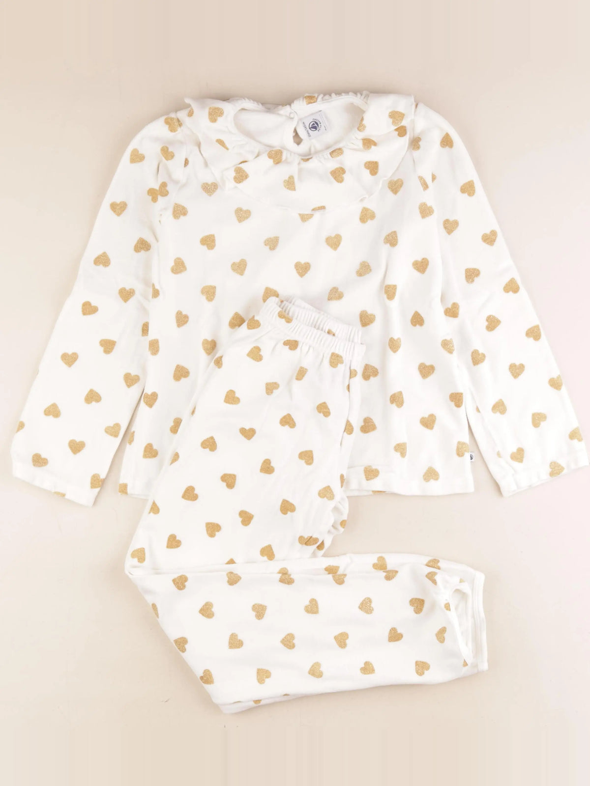 Petit Bateau - pyjama coton blanc - 10 ans