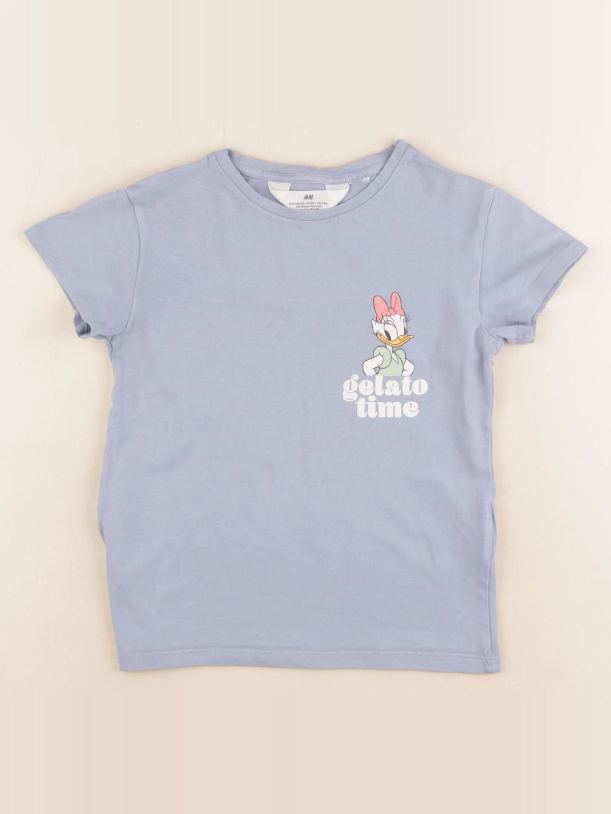 H&M - tee-shirt bleu - 6/7 ans