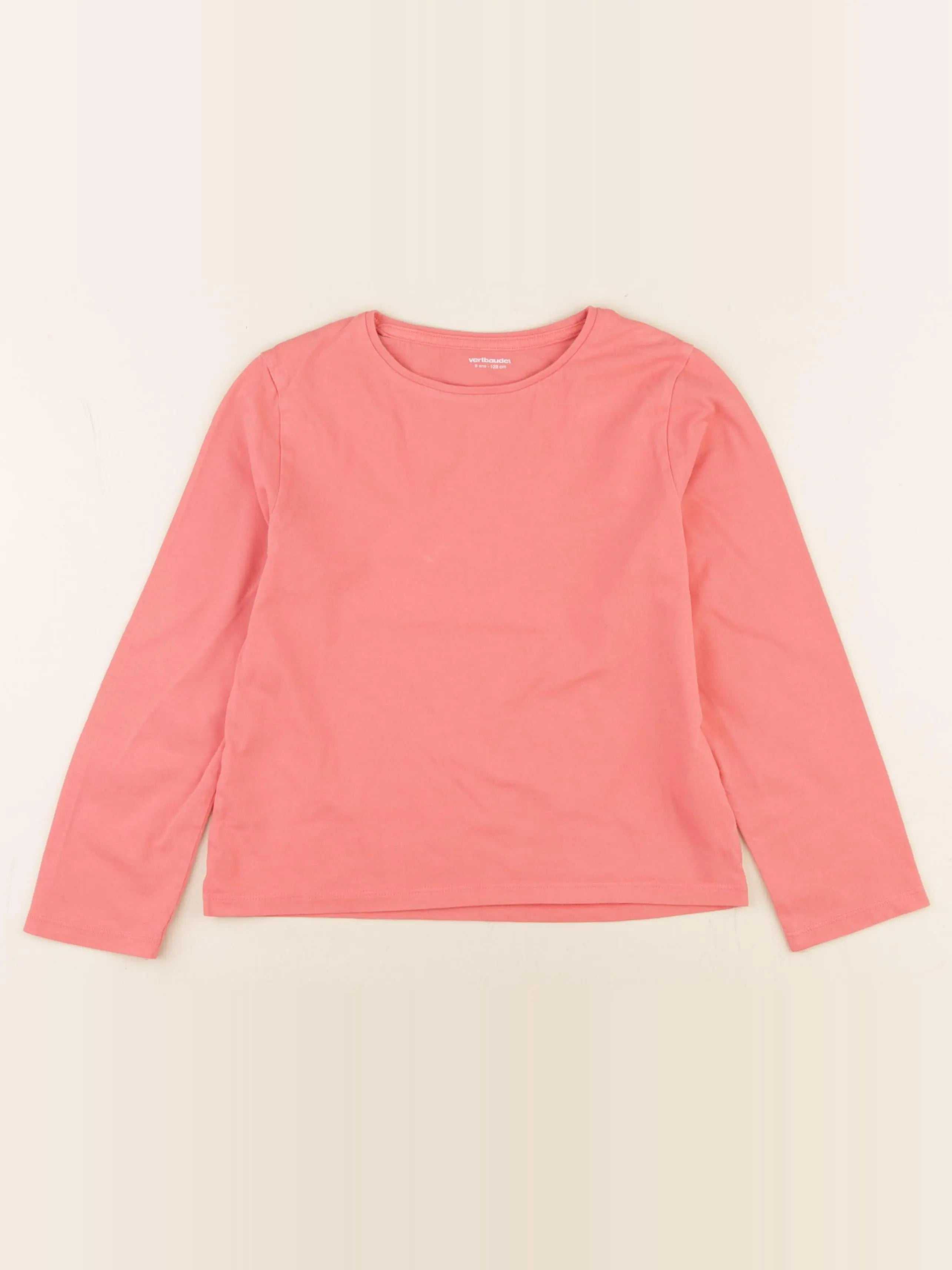 Vertbaudet - tee-shirt rose - 8 ans