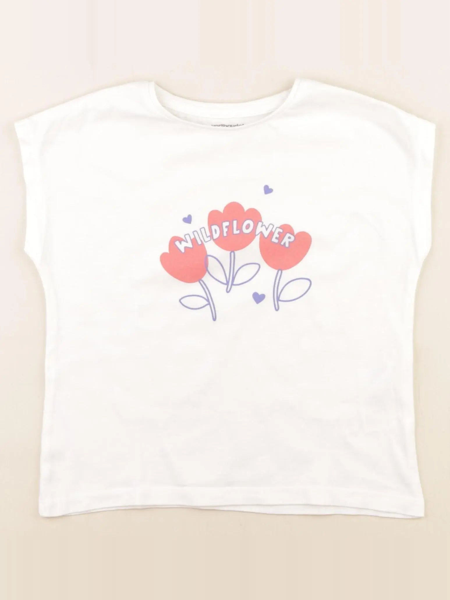 Vertbaudet - tee-shirt blanc - 4 ans