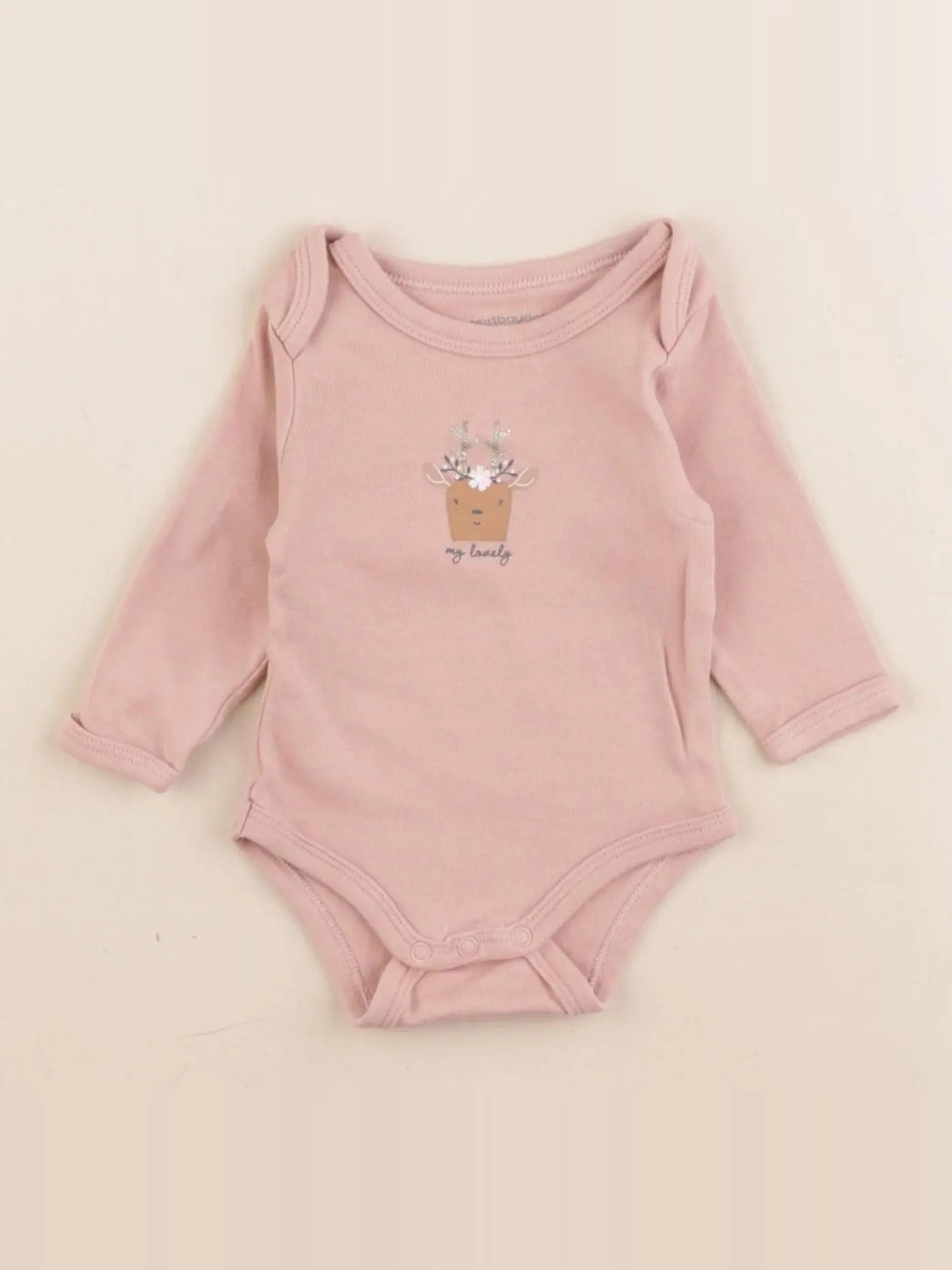 Vertbaudet - body rose - 3 mois