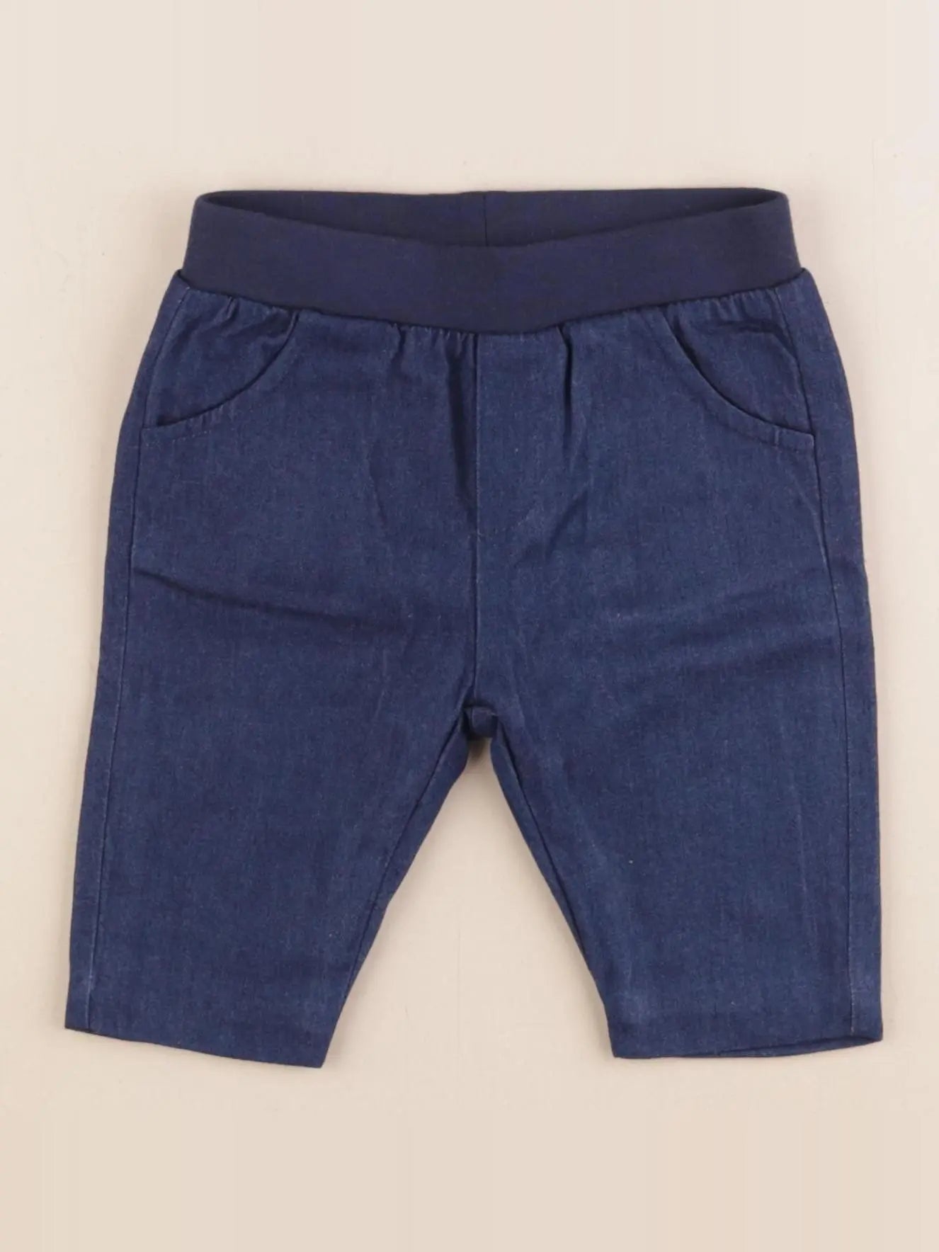 Jacadi - pantalon doublé bleu - 6 mois