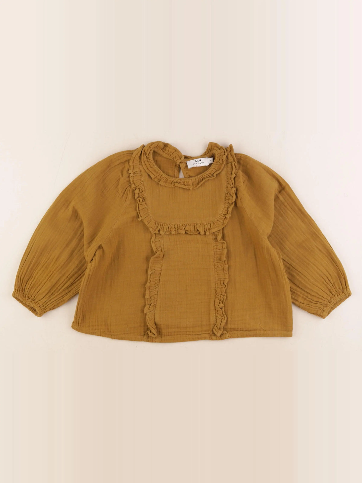 Cyrillus - blouse marron - 4 ans