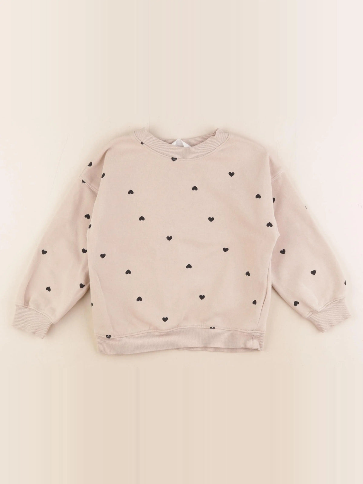 H&M - sweat beige - 2/4 ans
