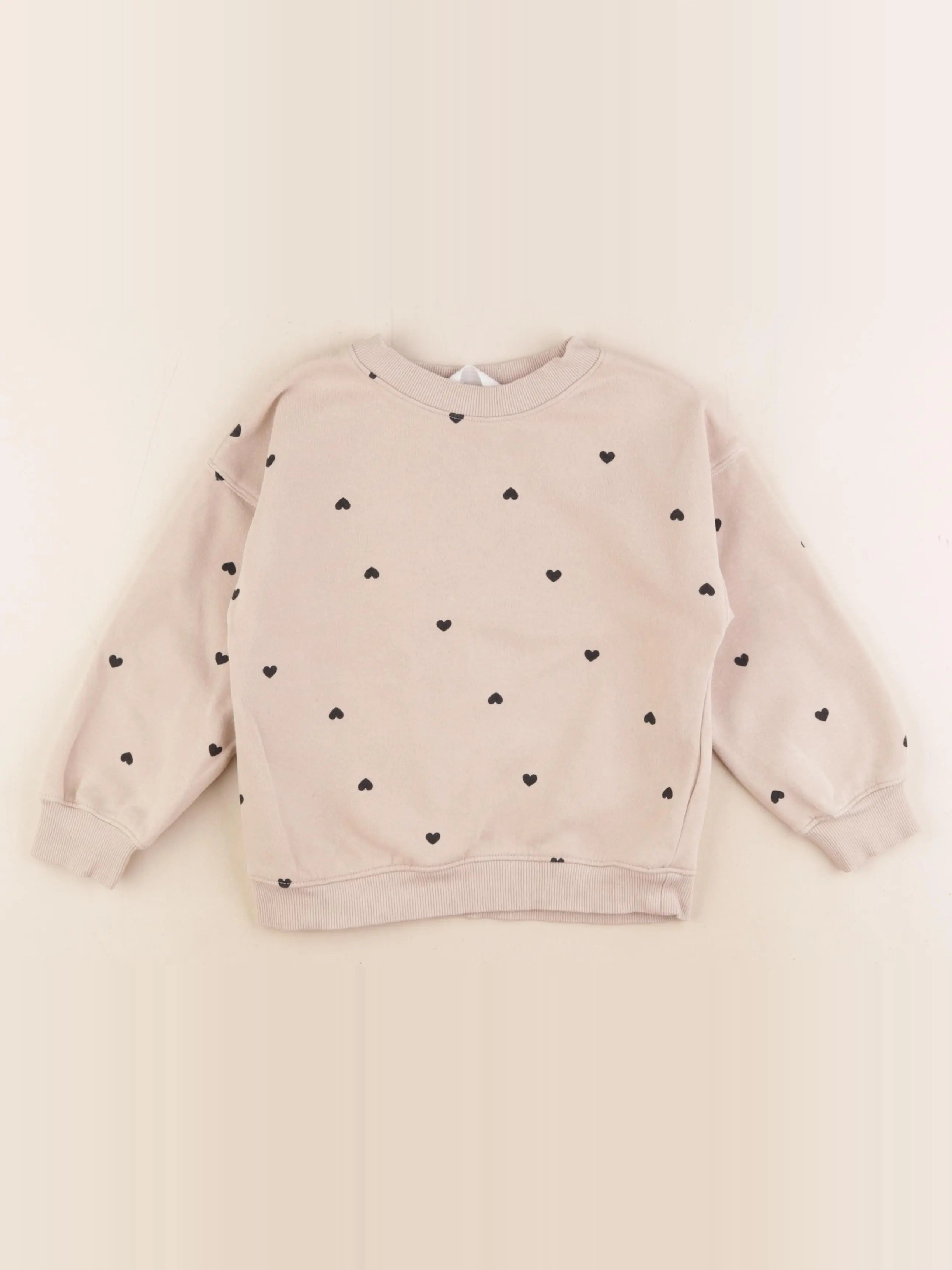 H&M - sweat beige - 2/4 ans