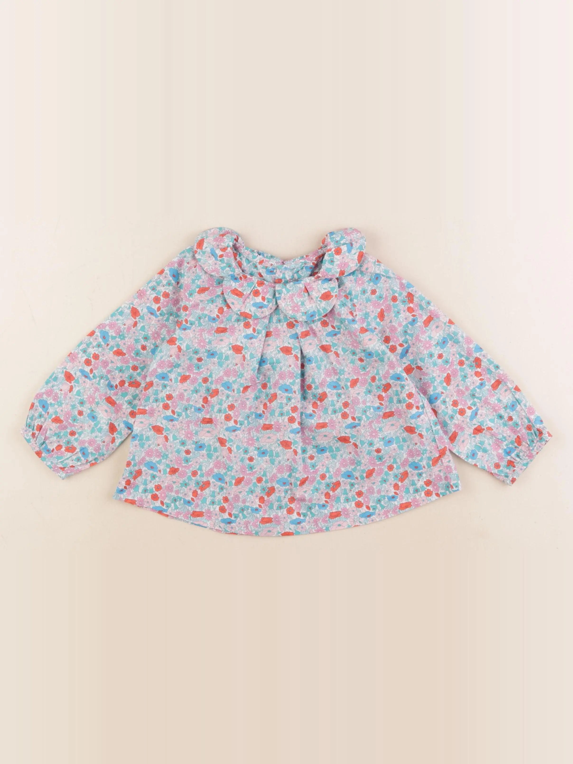 Jacadi - blouse liberty multicolore - 18 mois