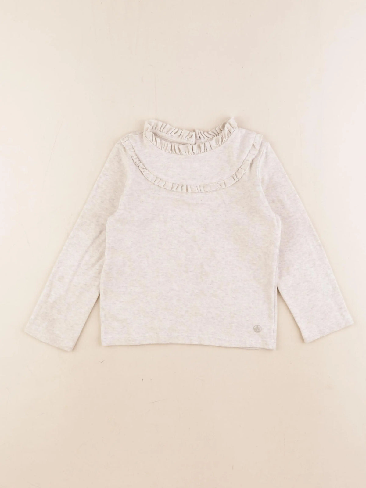 Petit Bateau - tee-shirt gris - 4 ans