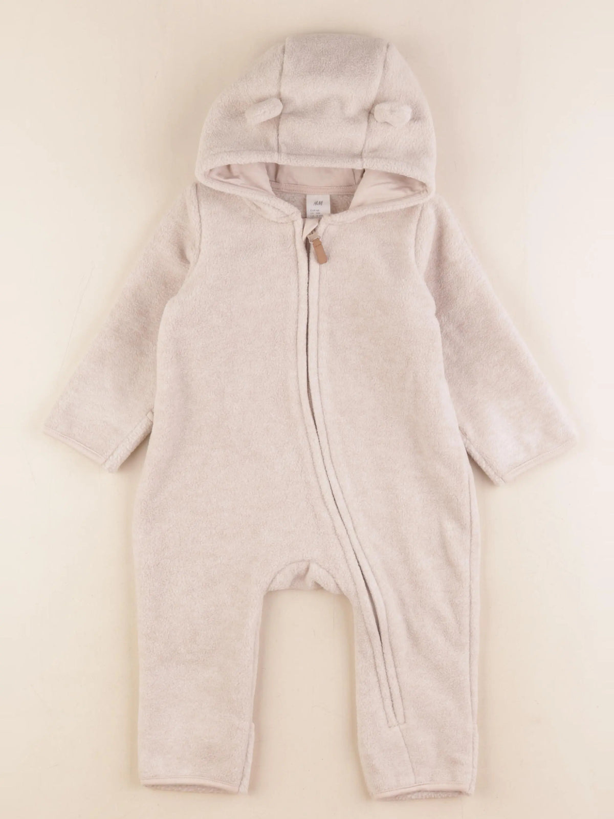 H&M - combinaison beige - 4/6 mois