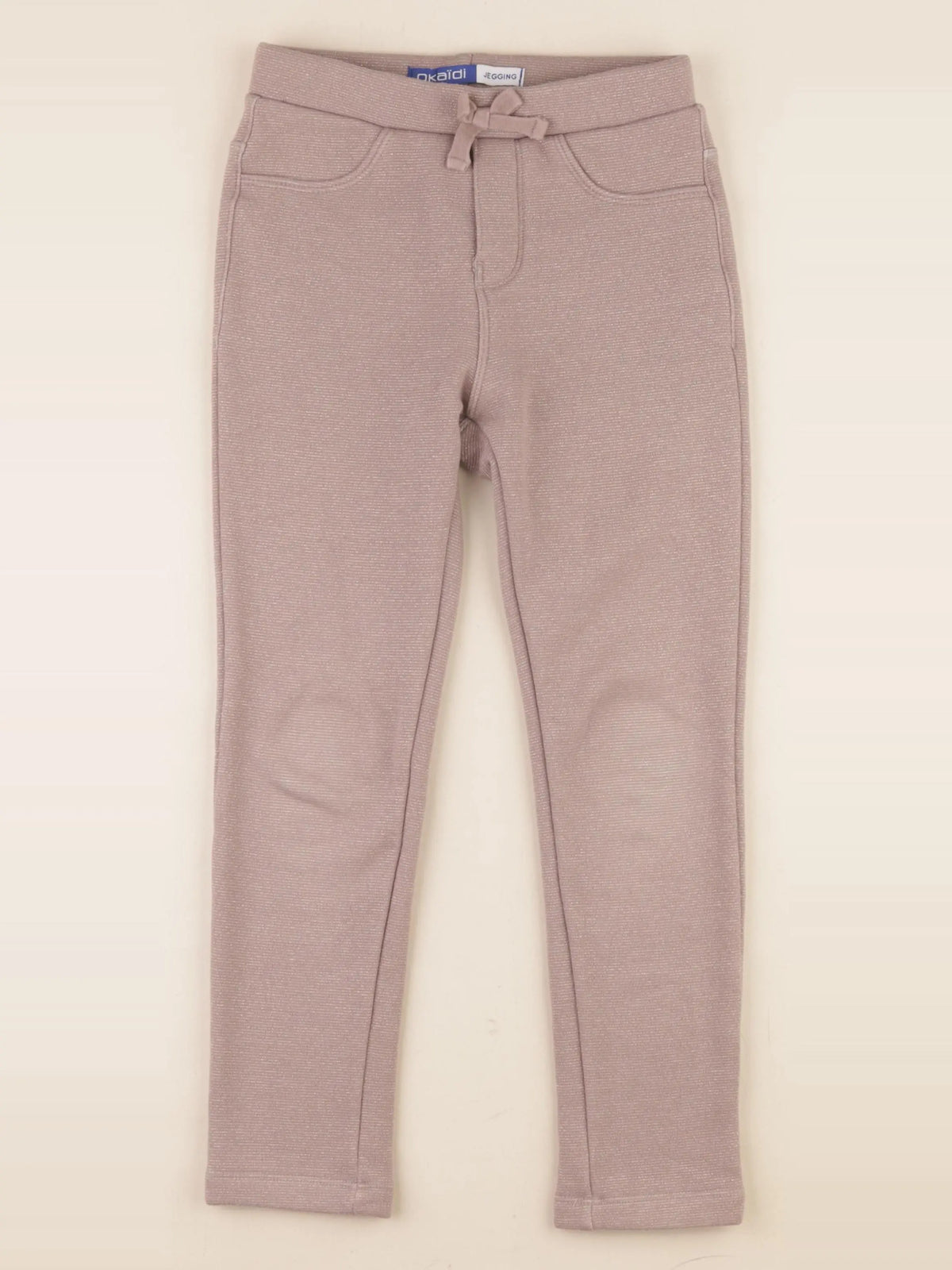 Okaidi - jegging doublé beige - 7 ans