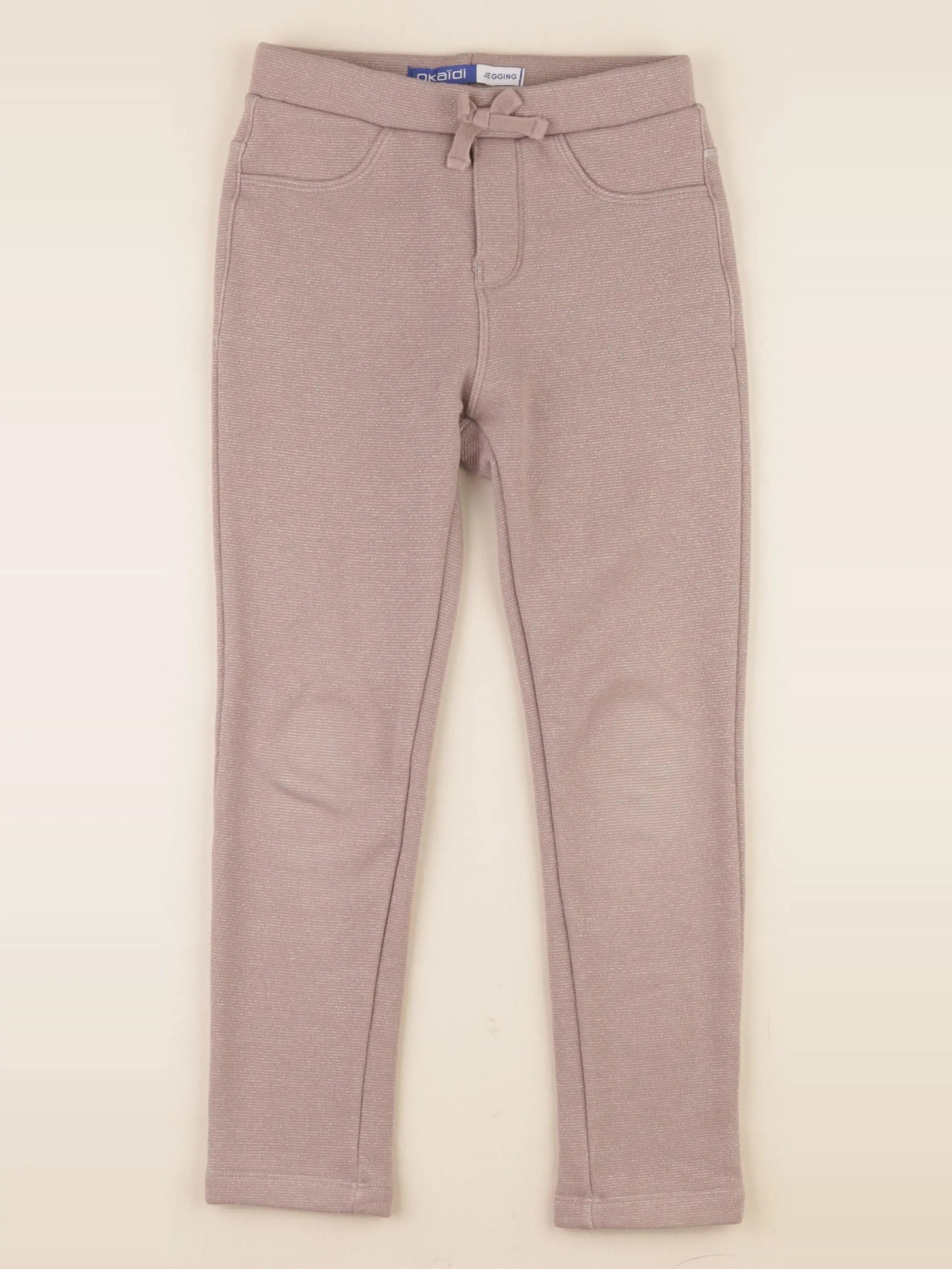 Okaidi - jegging doublé beige - 7 ans