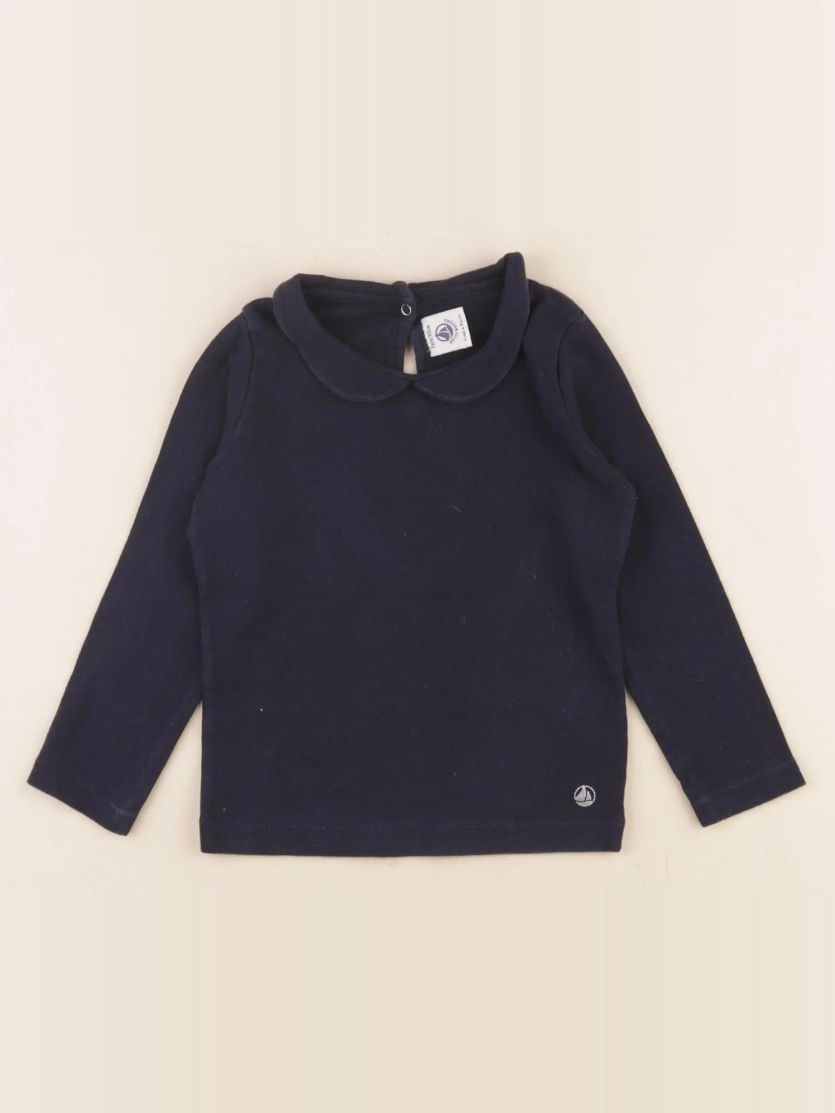 Petit Bateau - tee-shirt bleu - 3 ans