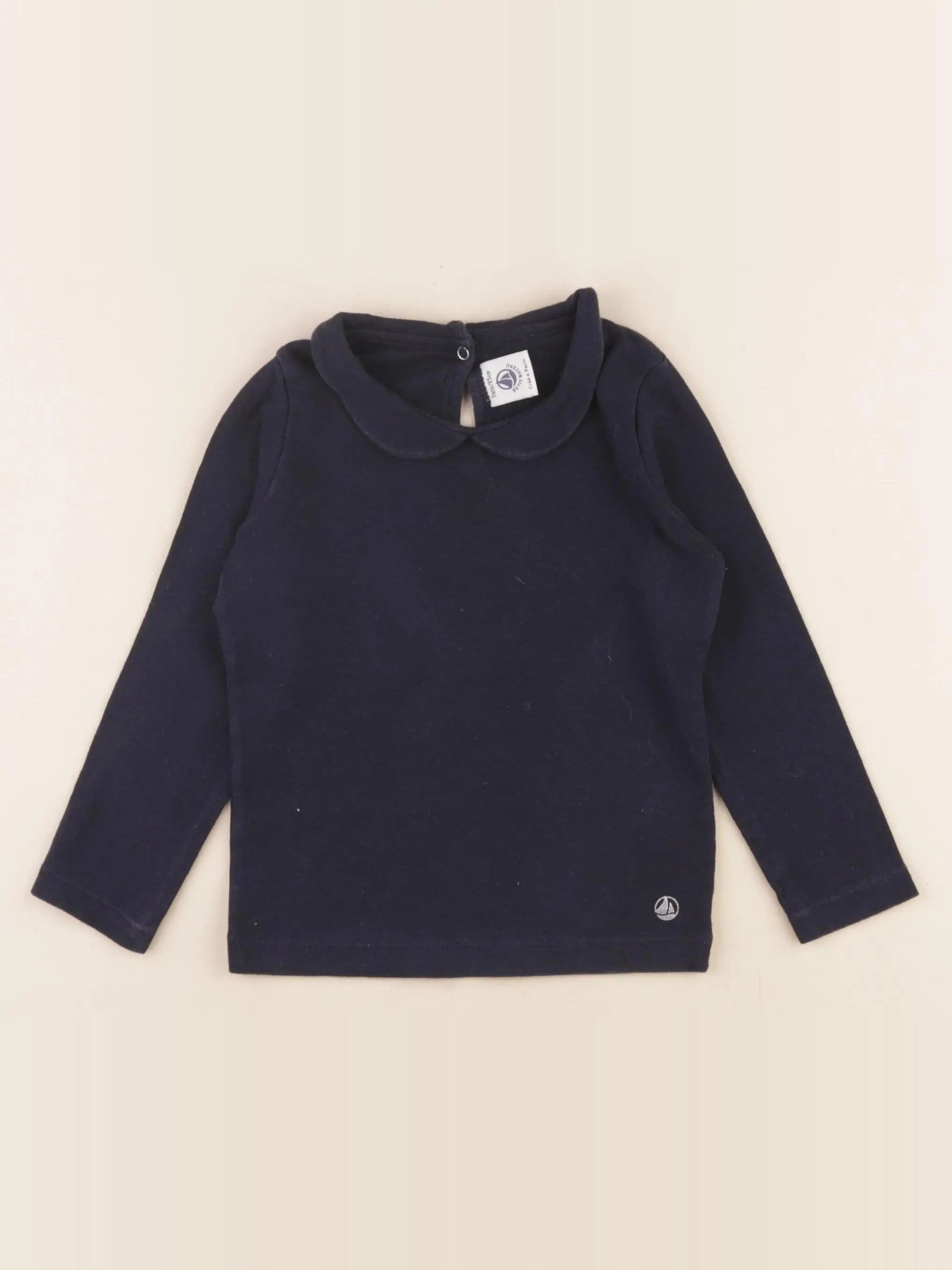 Petit Bateau - tee-shirt bleu - 3 ans