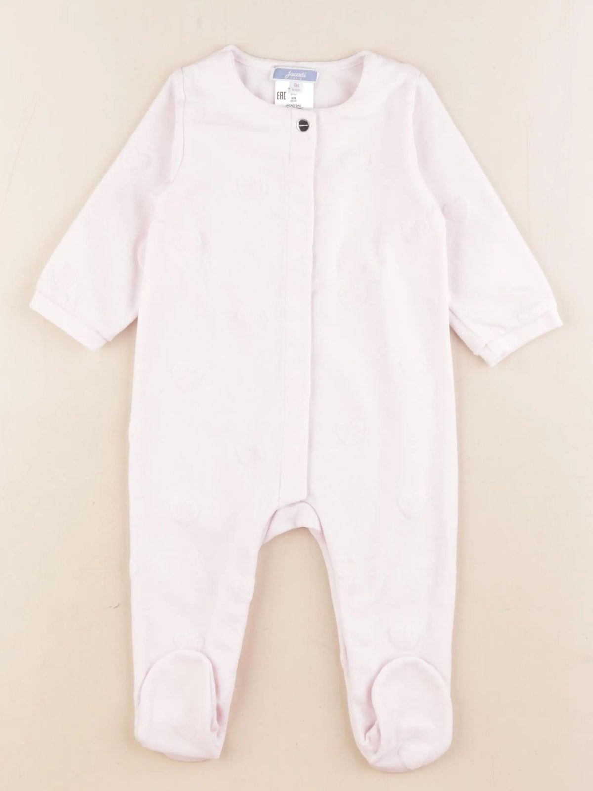 Jacadi - pyjama coton rose - 6 mois