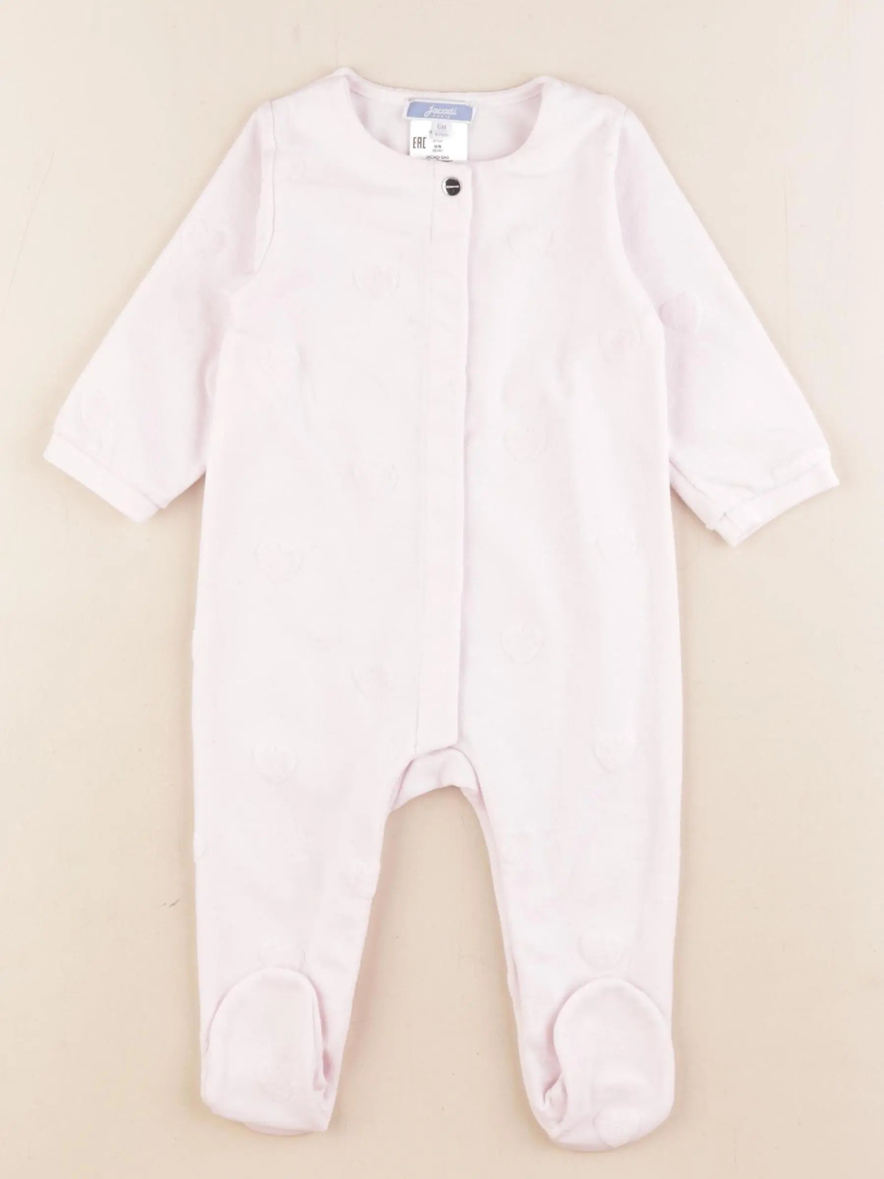 Jacadi - pyjama coton rose - 6 mois