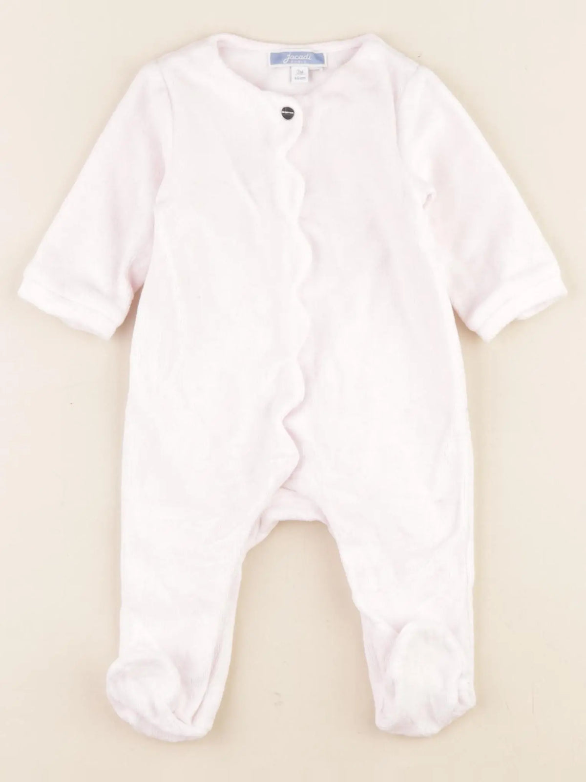 Jacadi - pyjama velours rose - 3 mois