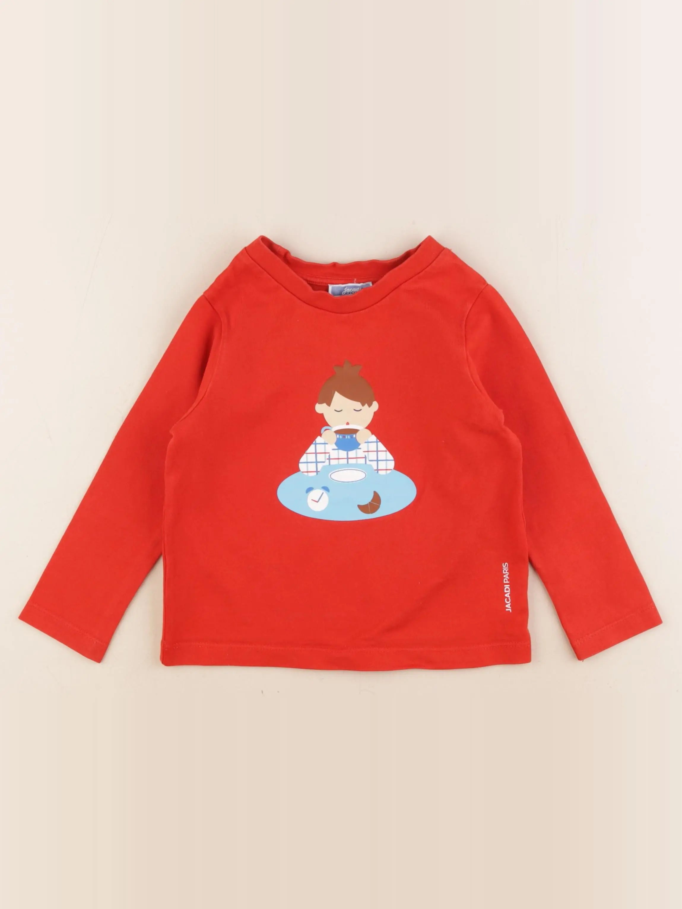 Jacadi - tee-shirt rouge - 2 ans