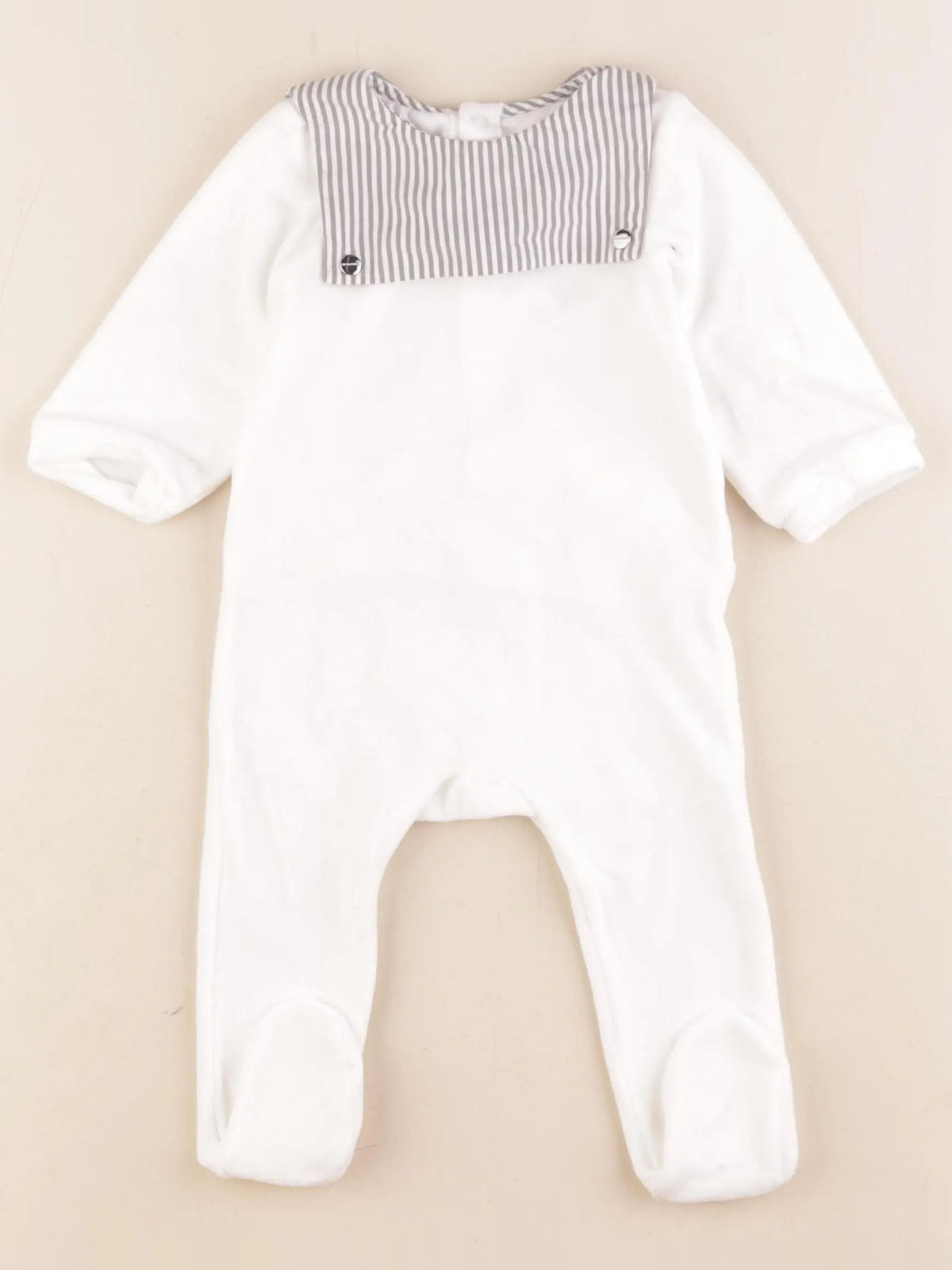 Jacadi - pyjama velours gris - 6 mois