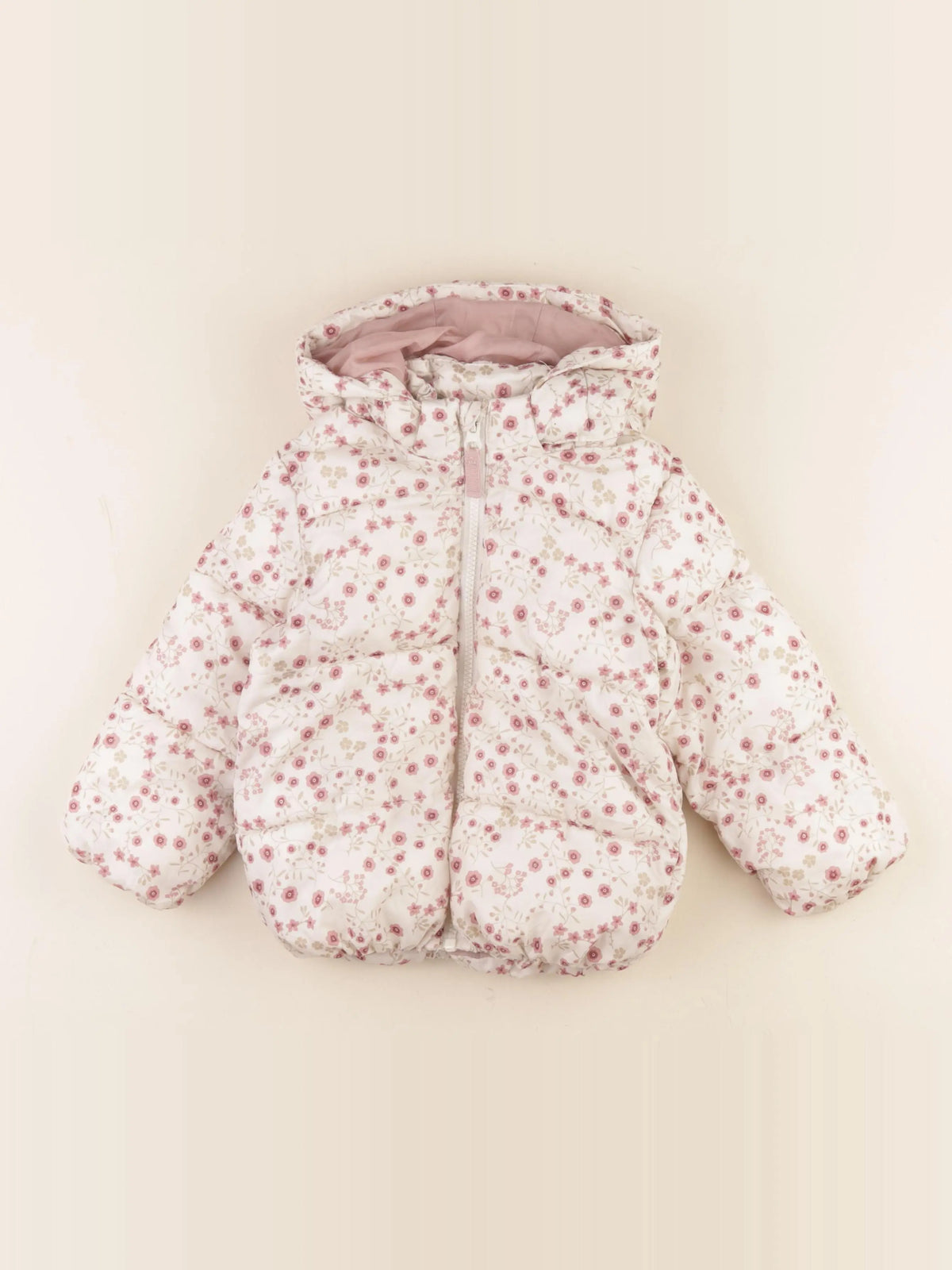 H&M - doudoune rose - 18/24 mois