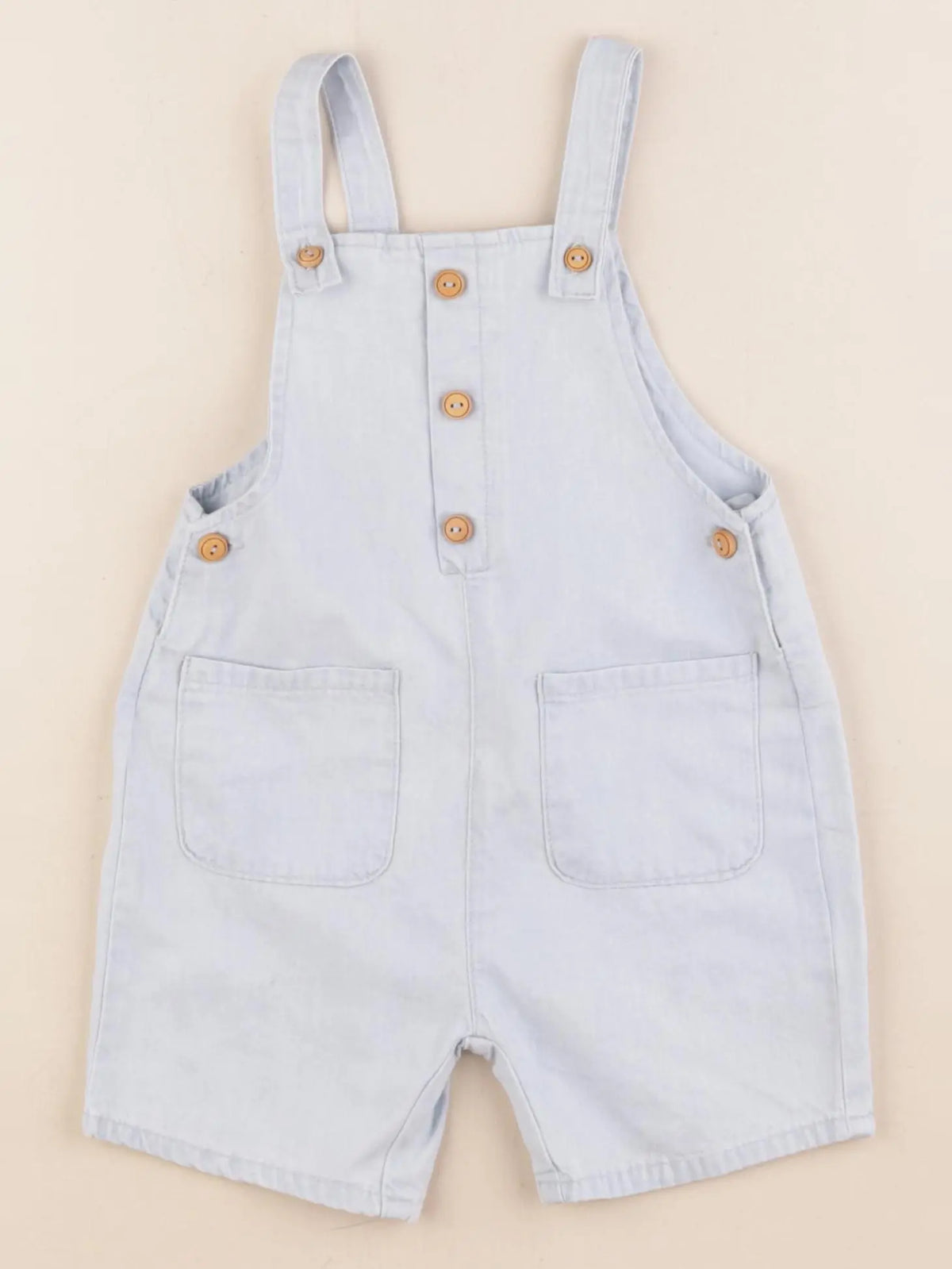 Zara - salopette bleu - 6/9 mois