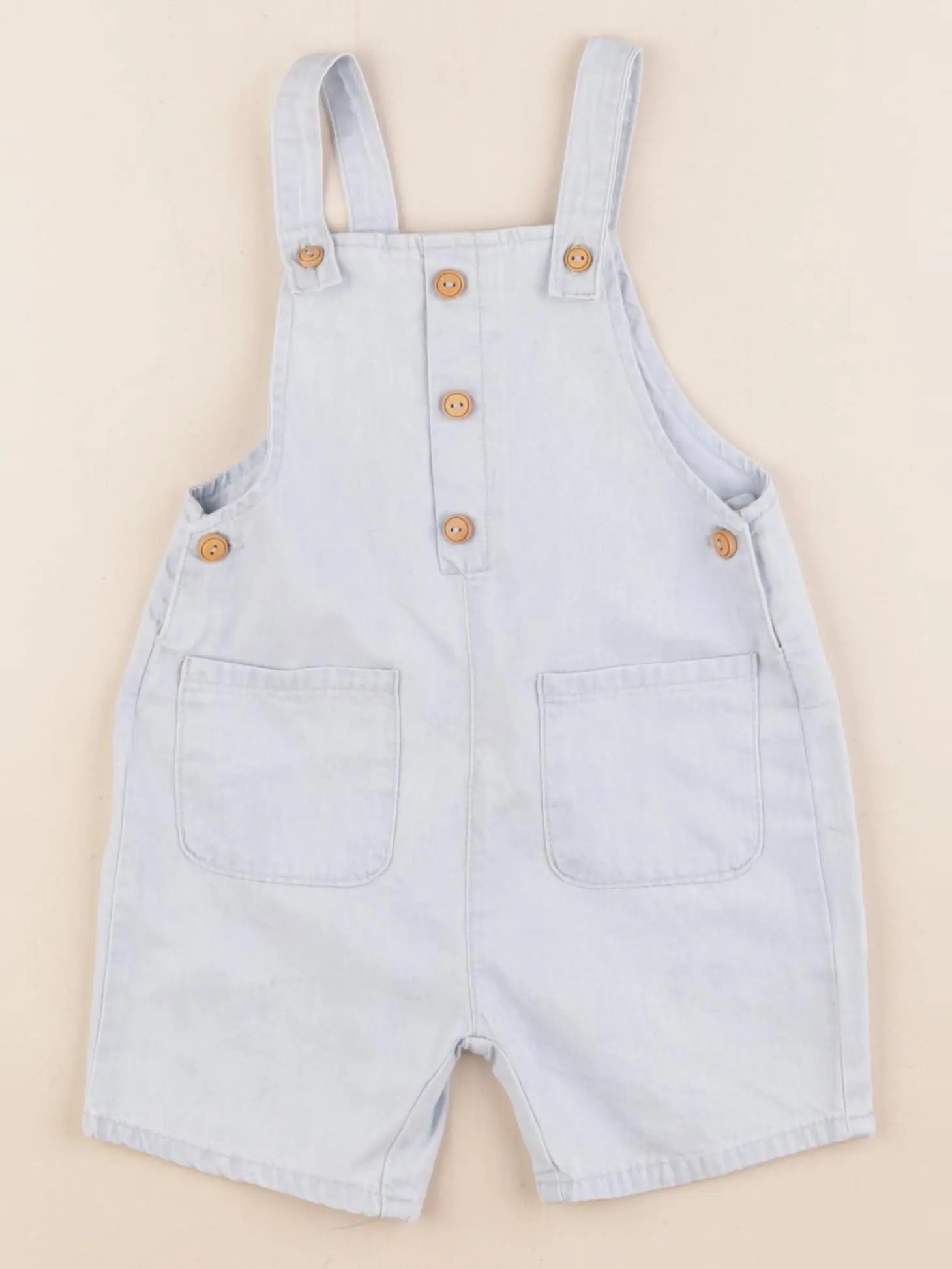 Zara - salopette bleu - 6/9 mois