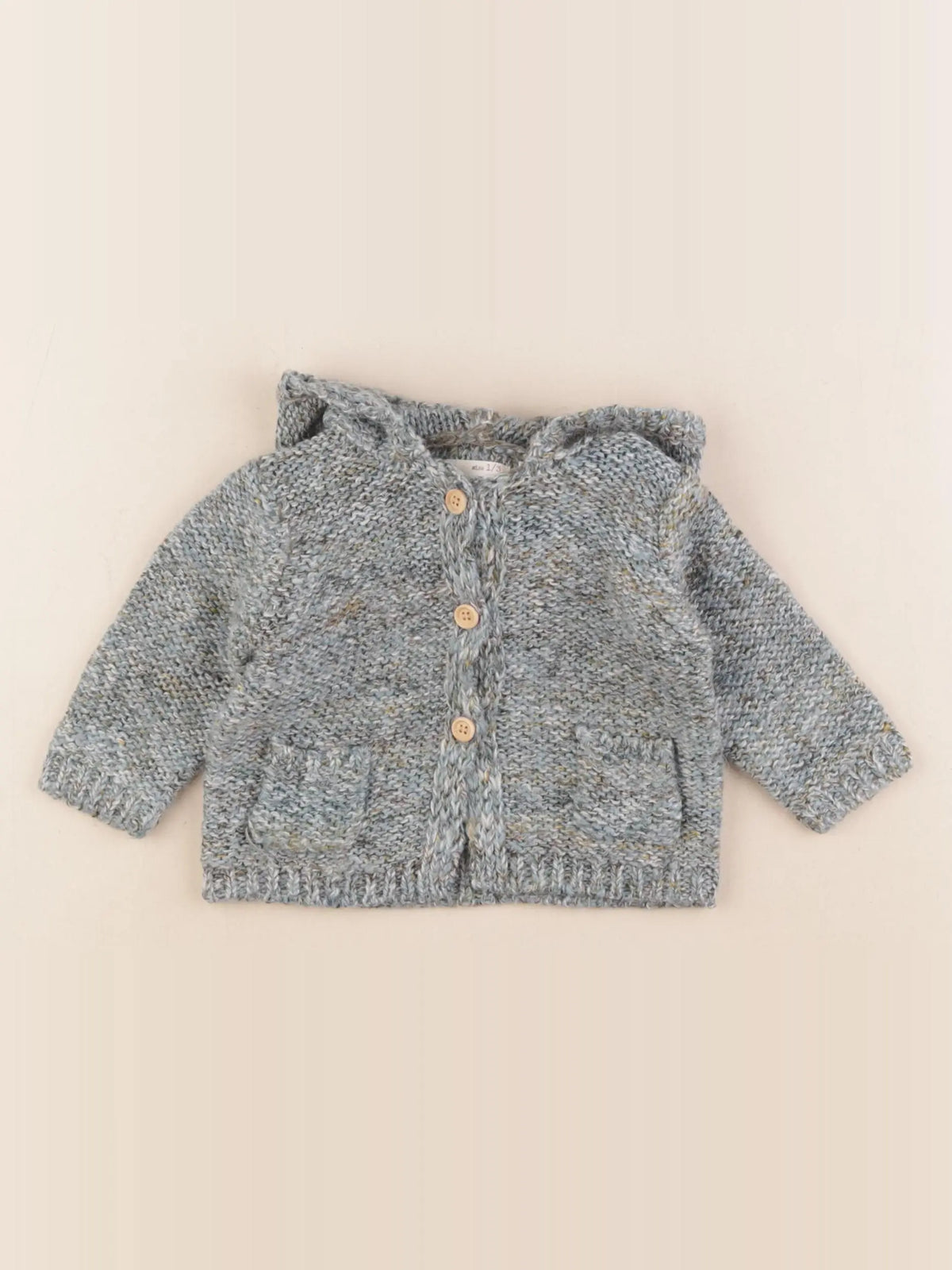 Zara - gilet bleu - 1/3 mois