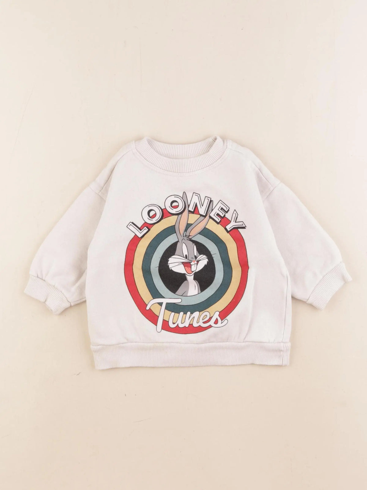 Zara - sweat beige - 3/6 ans