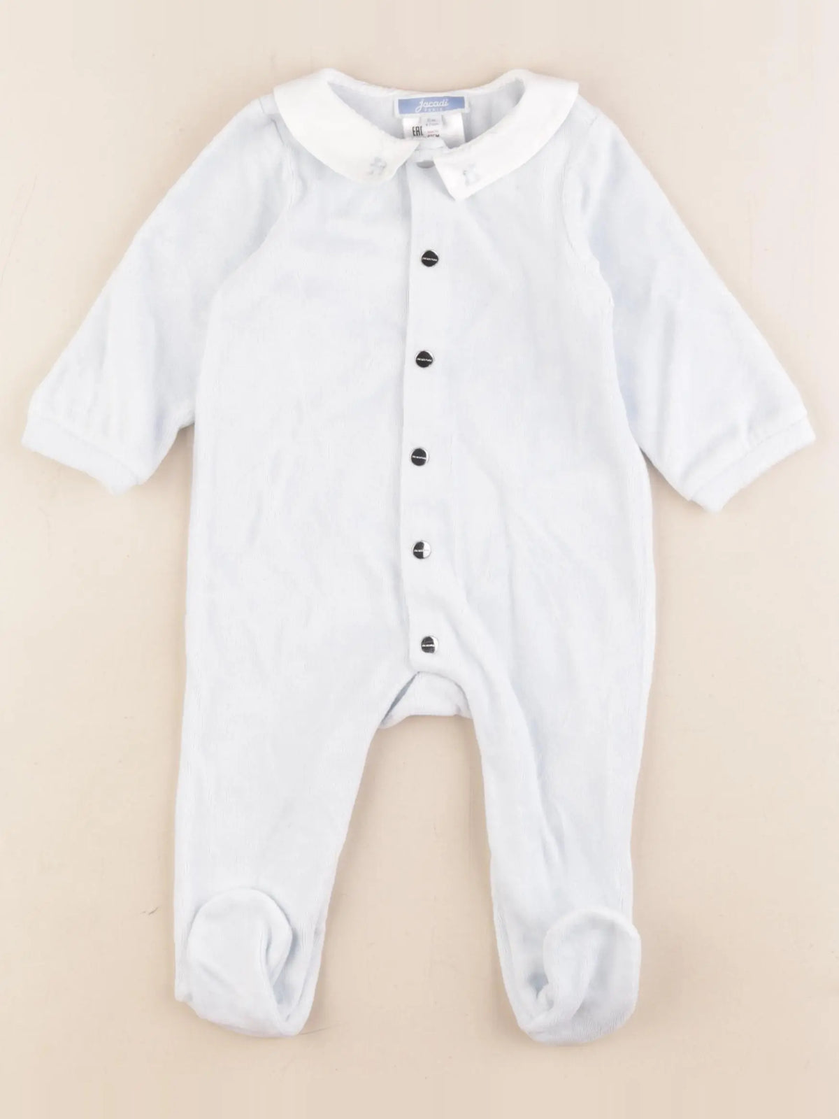Jacadi - pyjama velours bleu - 6 mois