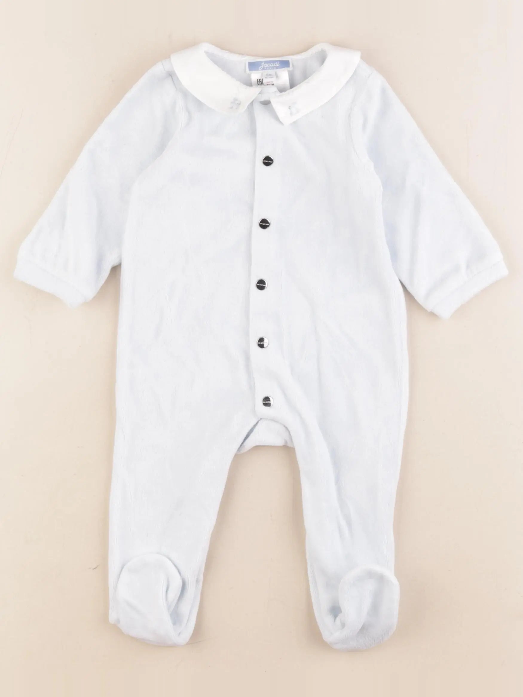 Jacadi - pyjama velours bleu - 6 mois