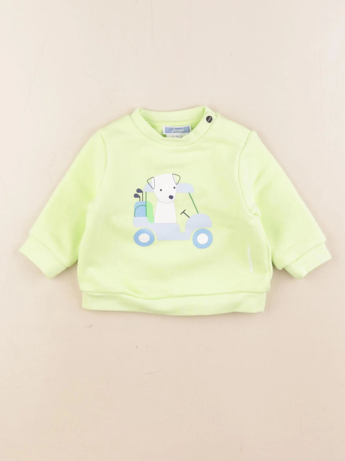 Jacadi - sweat vert - 6 mois
