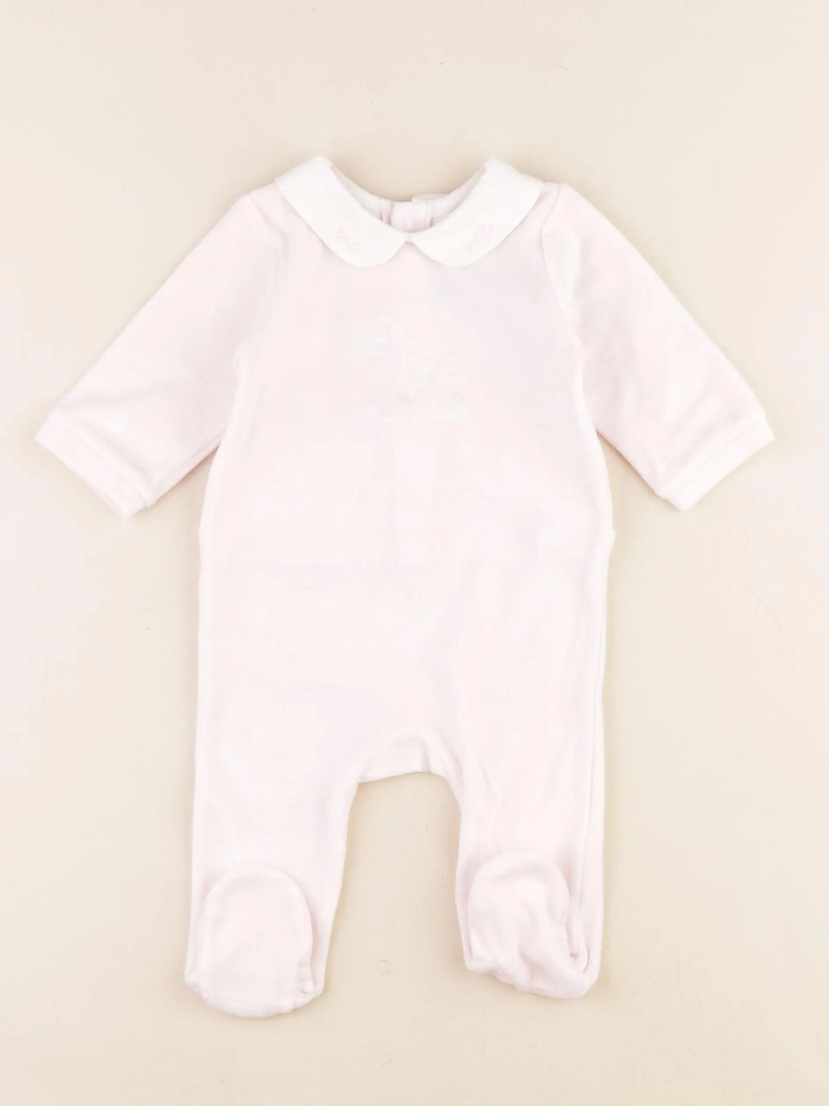 Jacadi - pyjama velours rose - 3 mois