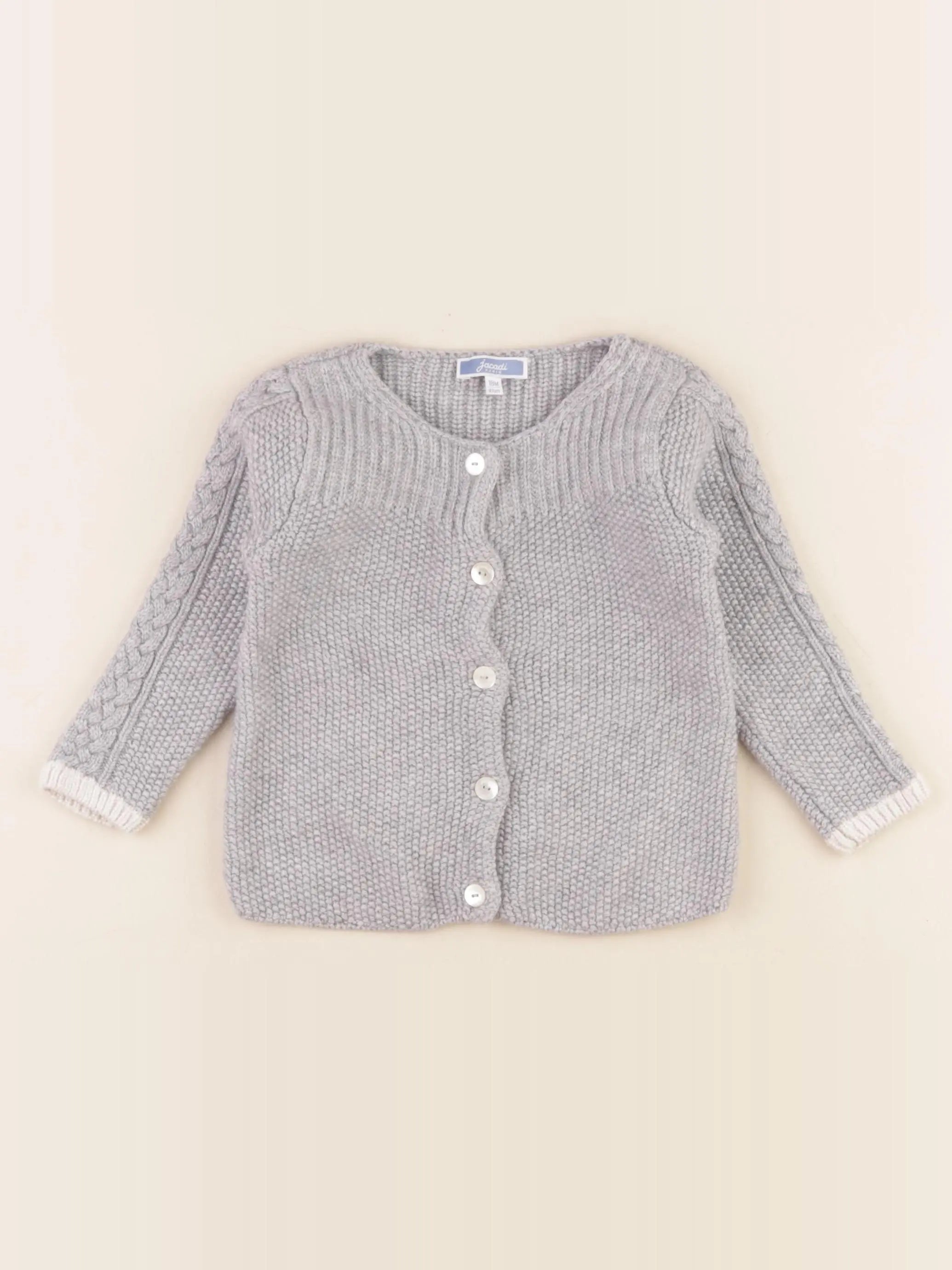 Jacadi - gilet gris - 18 mois