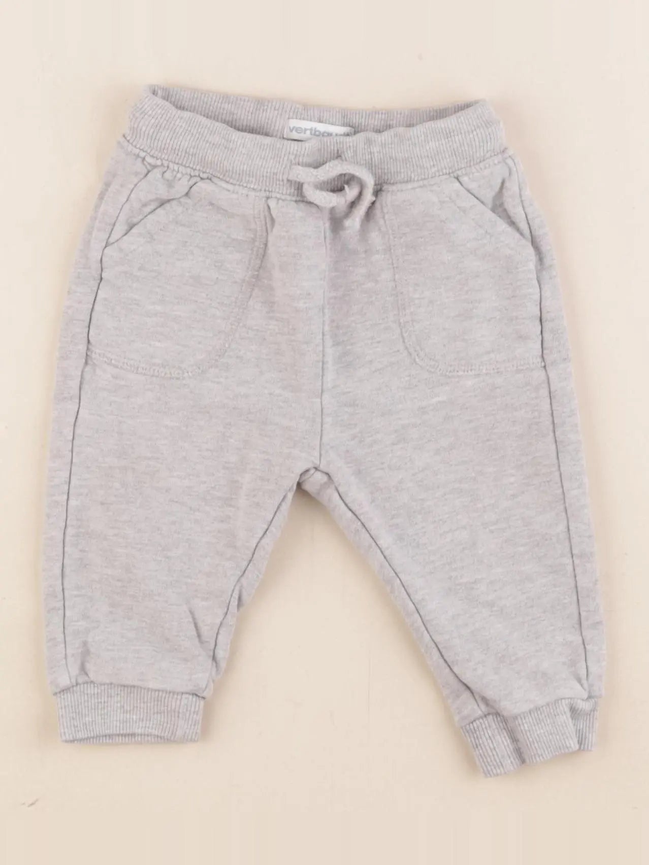 Vertbaudet - jogging gris - 9 mois