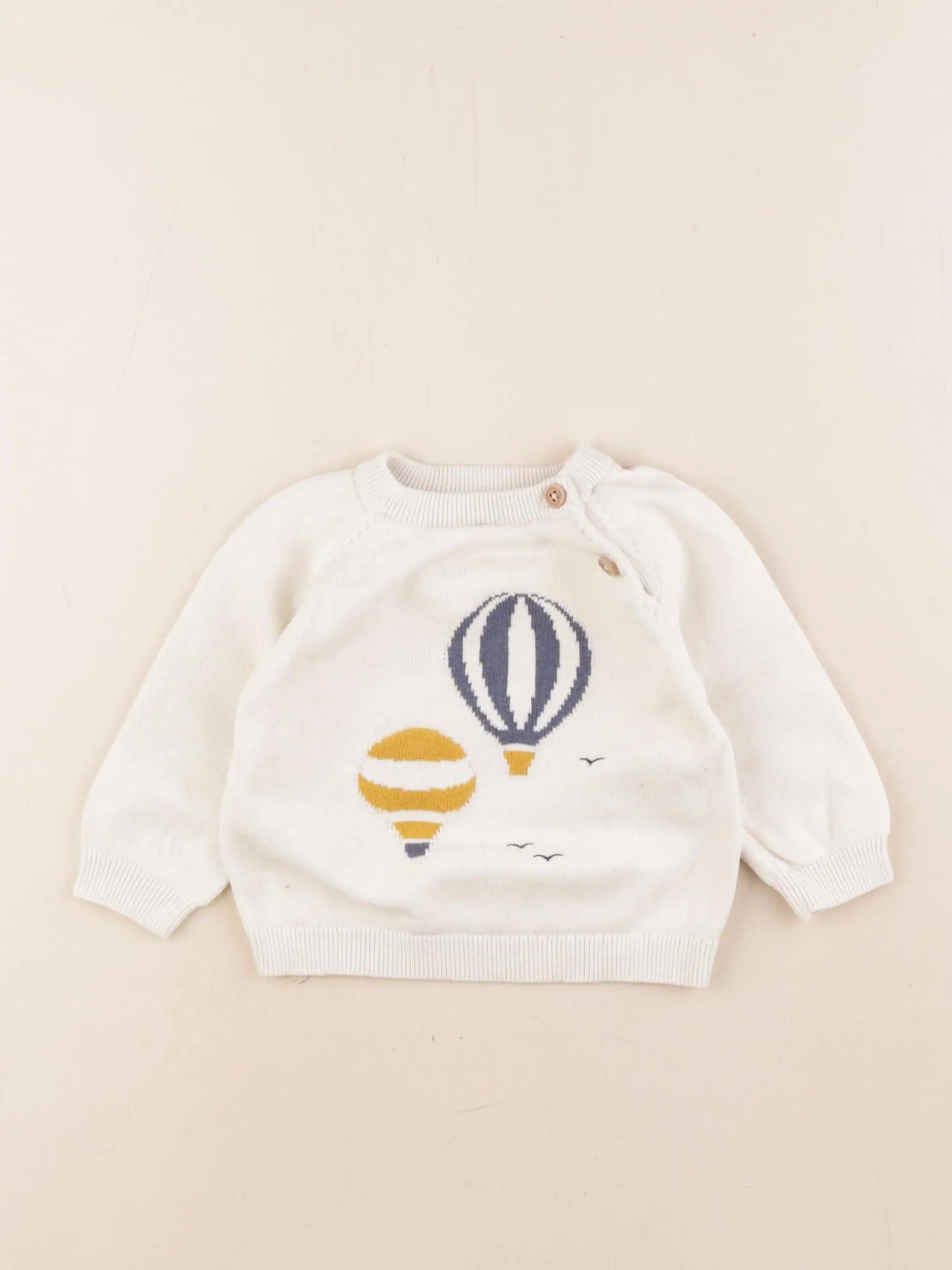 Cyrillus - sweat beige - 6 mois