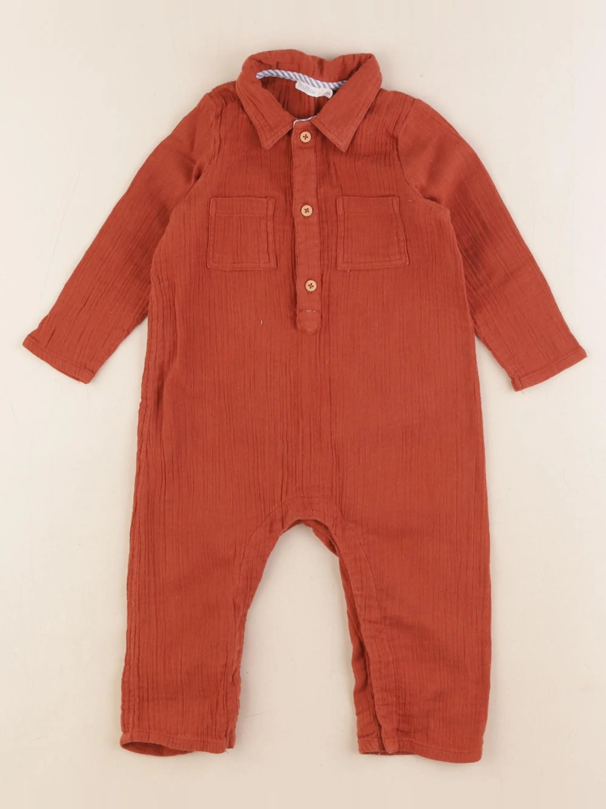 Boutchou - combinaison marron - 9 mois