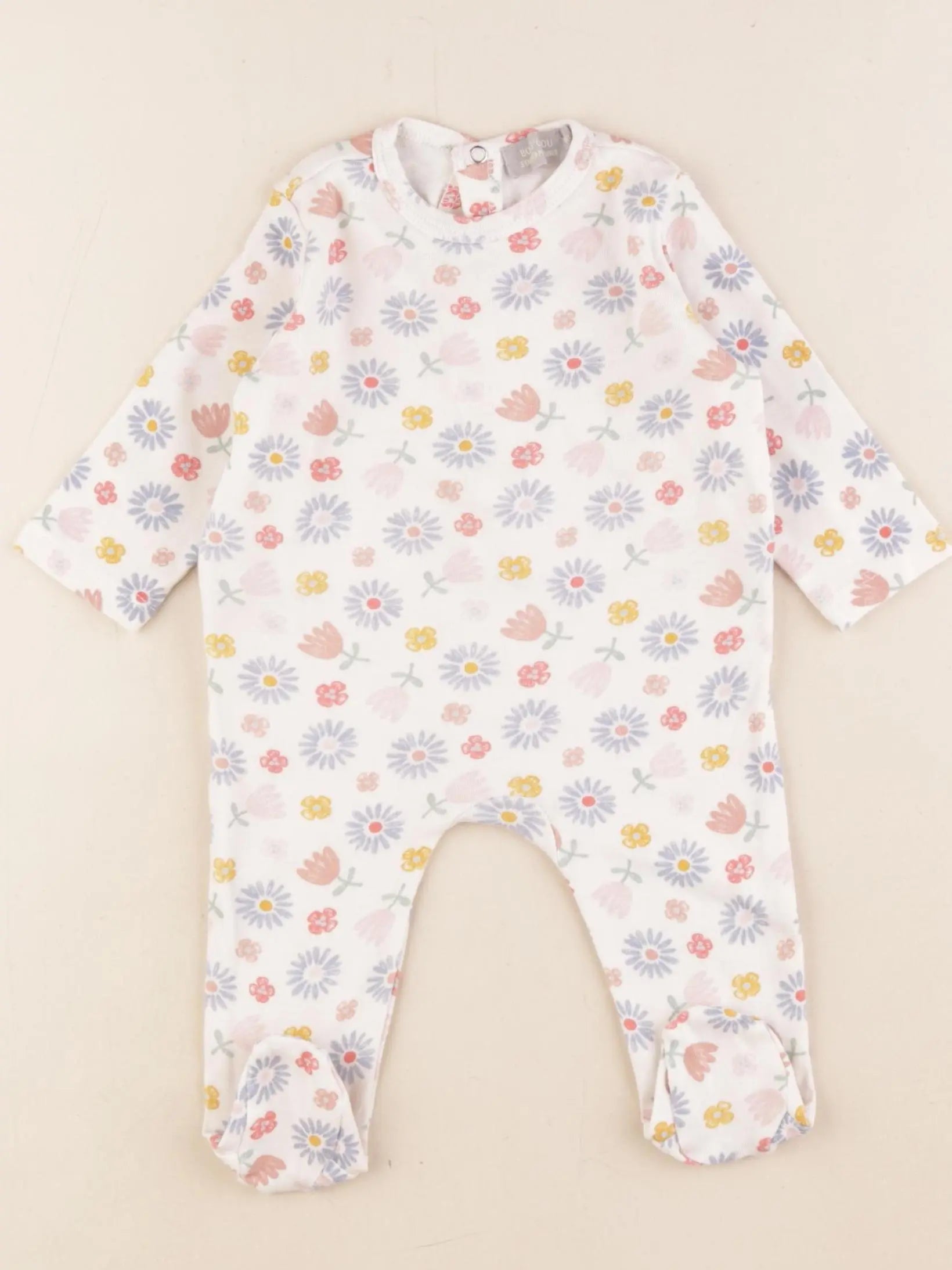 Boutchou - pyjama coton multicolore - 3 mois