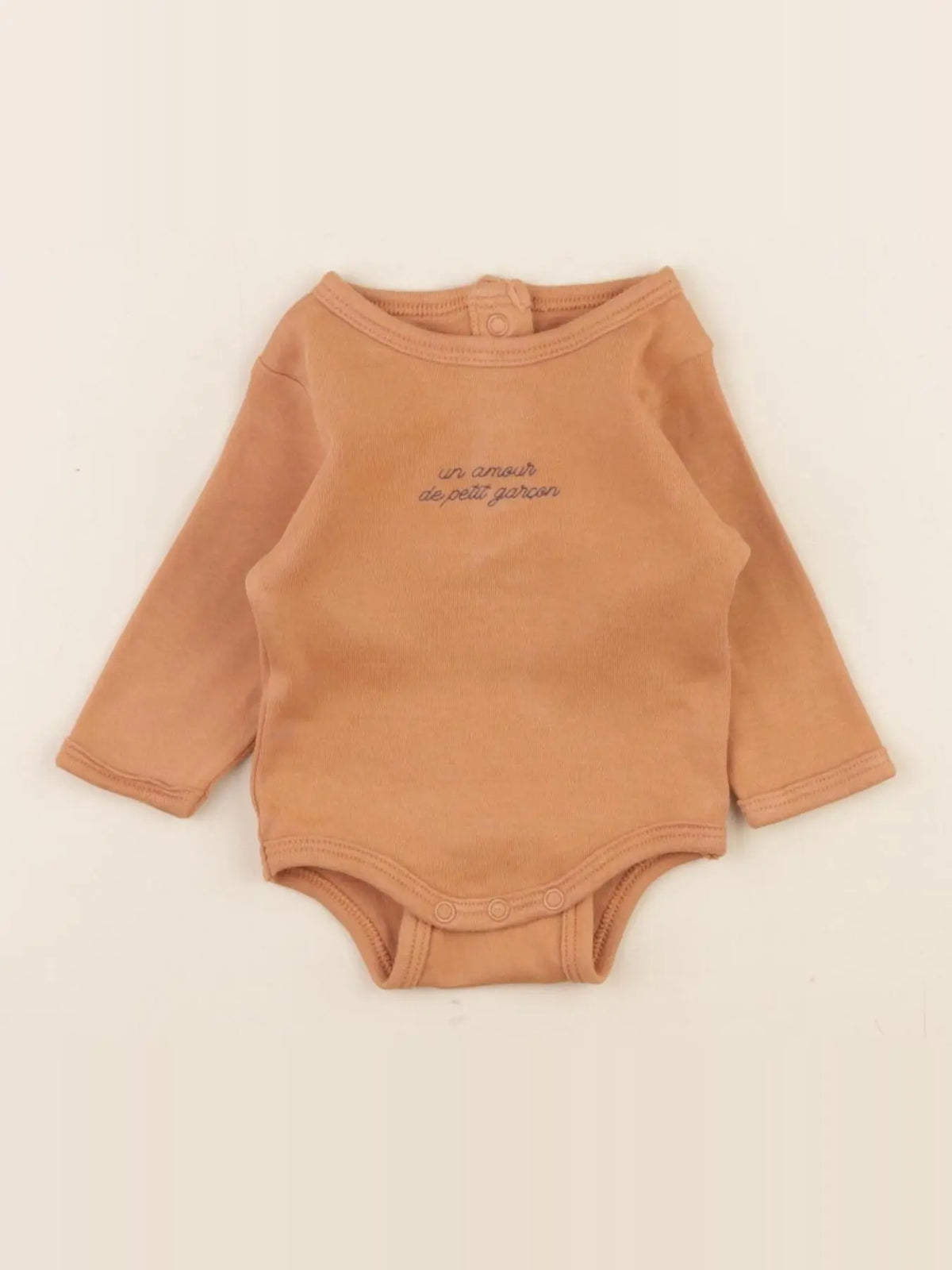 Vertbaudet - body marron - 1 mois