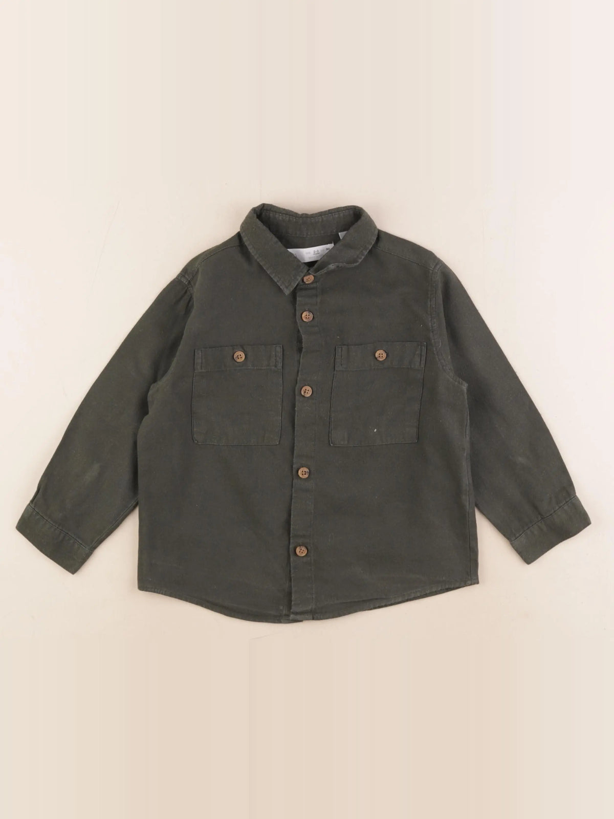 Zara - chemise vert - 2/3 ans