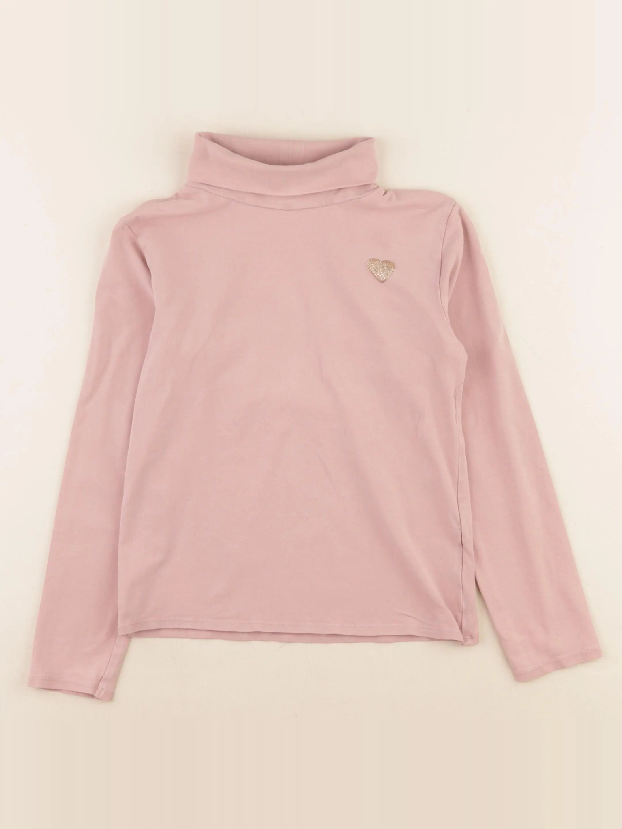 Vertbaudet - sous-pull rose - 8 ans