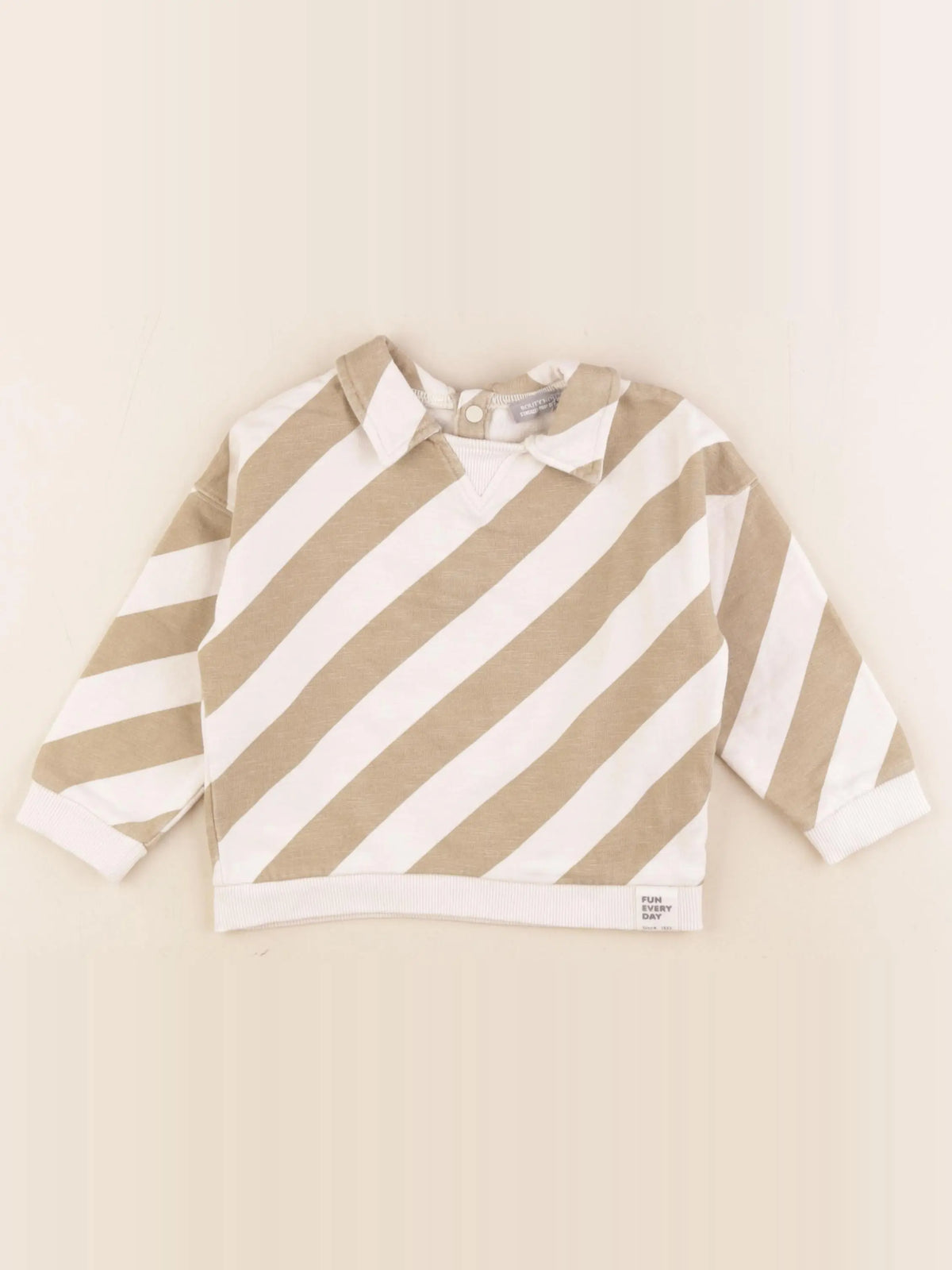 Boutchou - sweat beige, marron - 36 mois