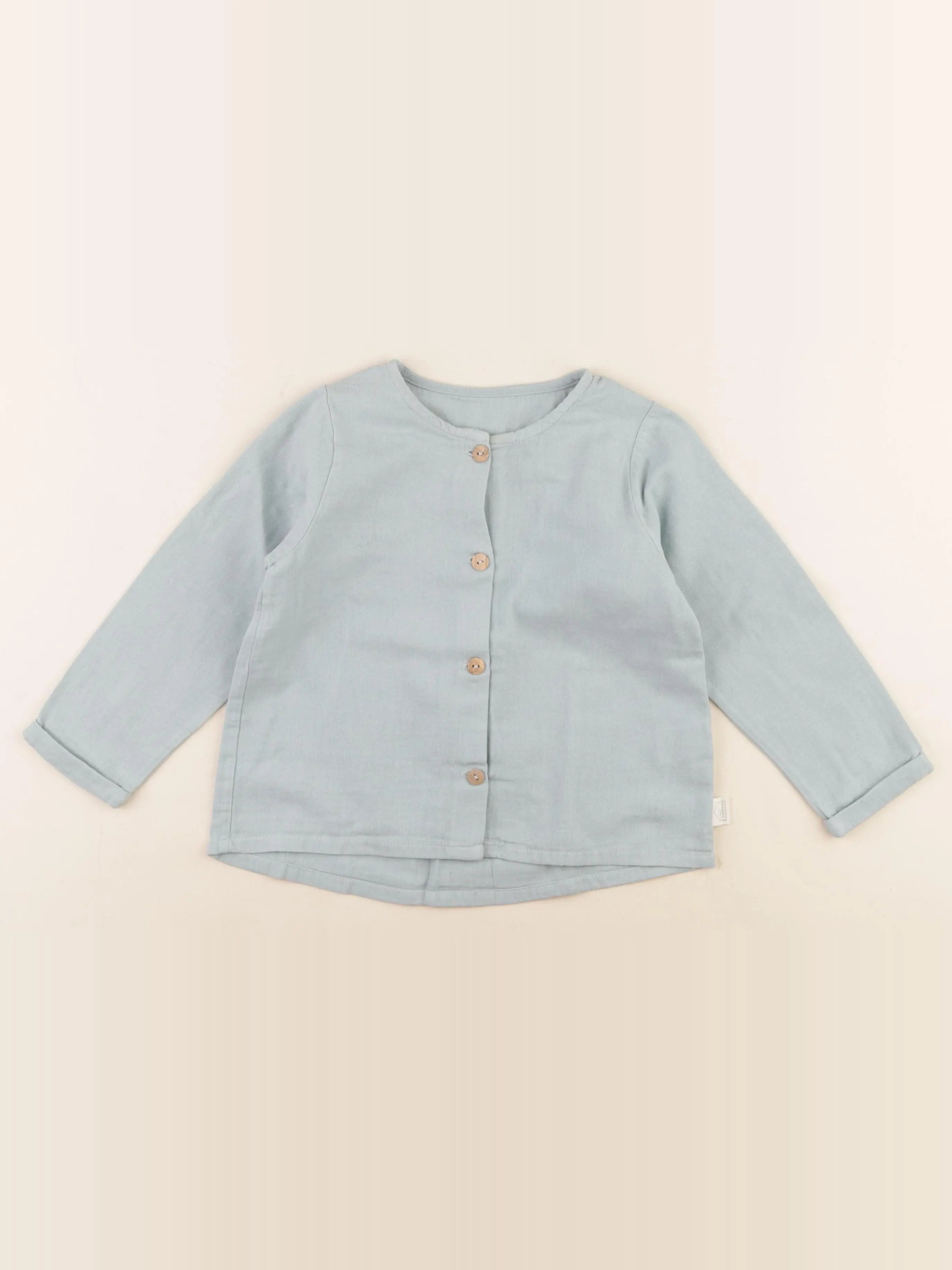 Petit Picotin - blouse vert - 3/4 ans