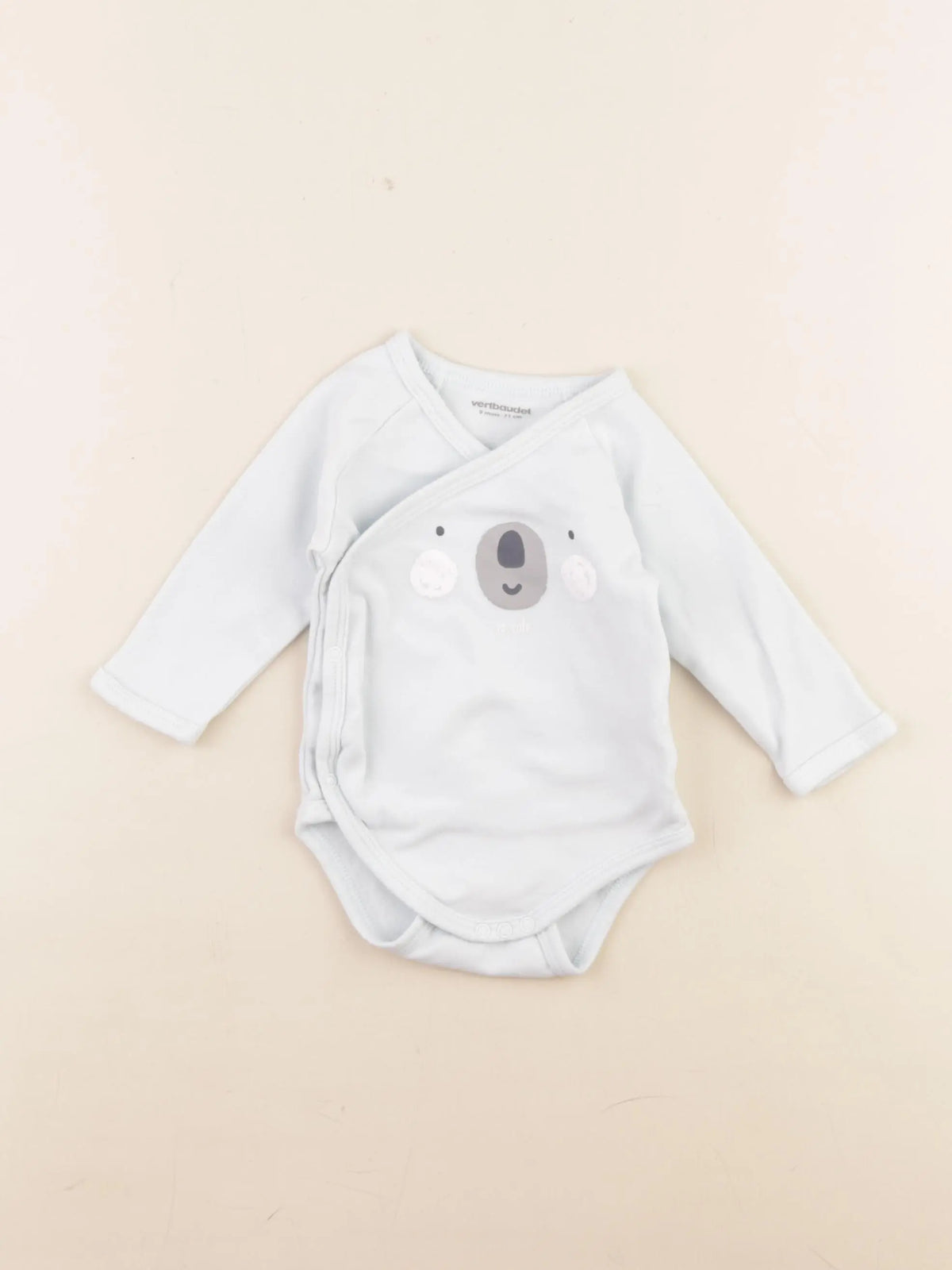 Vertbaudet - body bleu - 9 mois